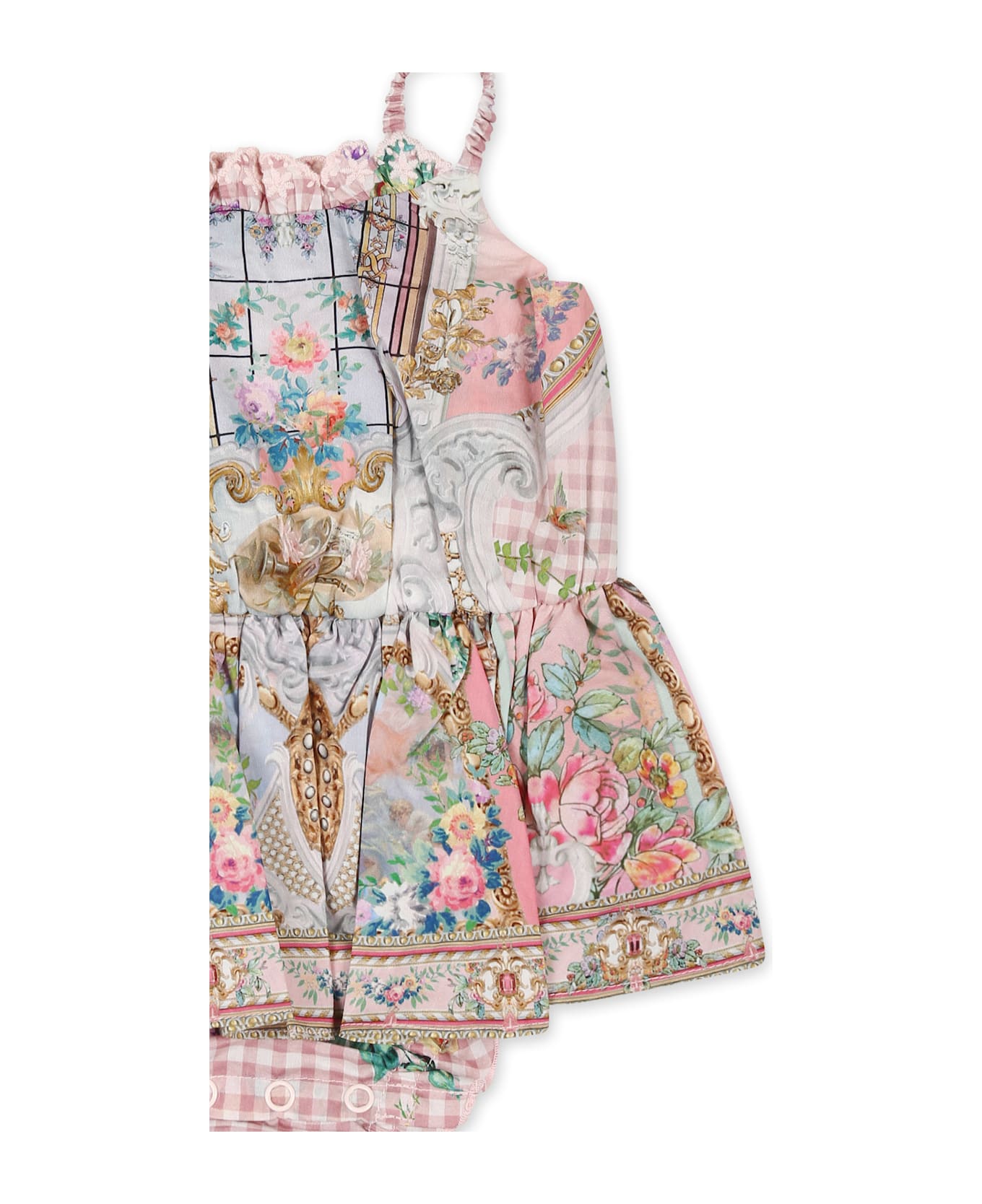 Camilla Pink Dress For Baby Girl With Floral Print - Pink
