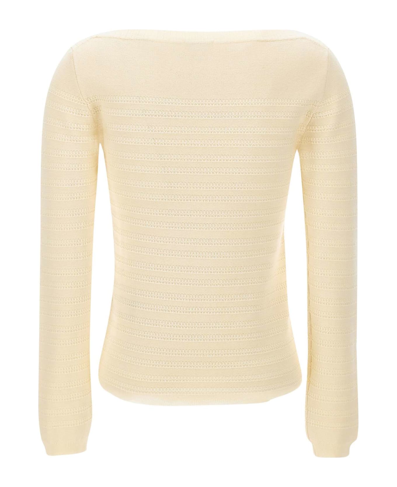 Woolrich "pure Cotton" Cotton Sweater - WHITE