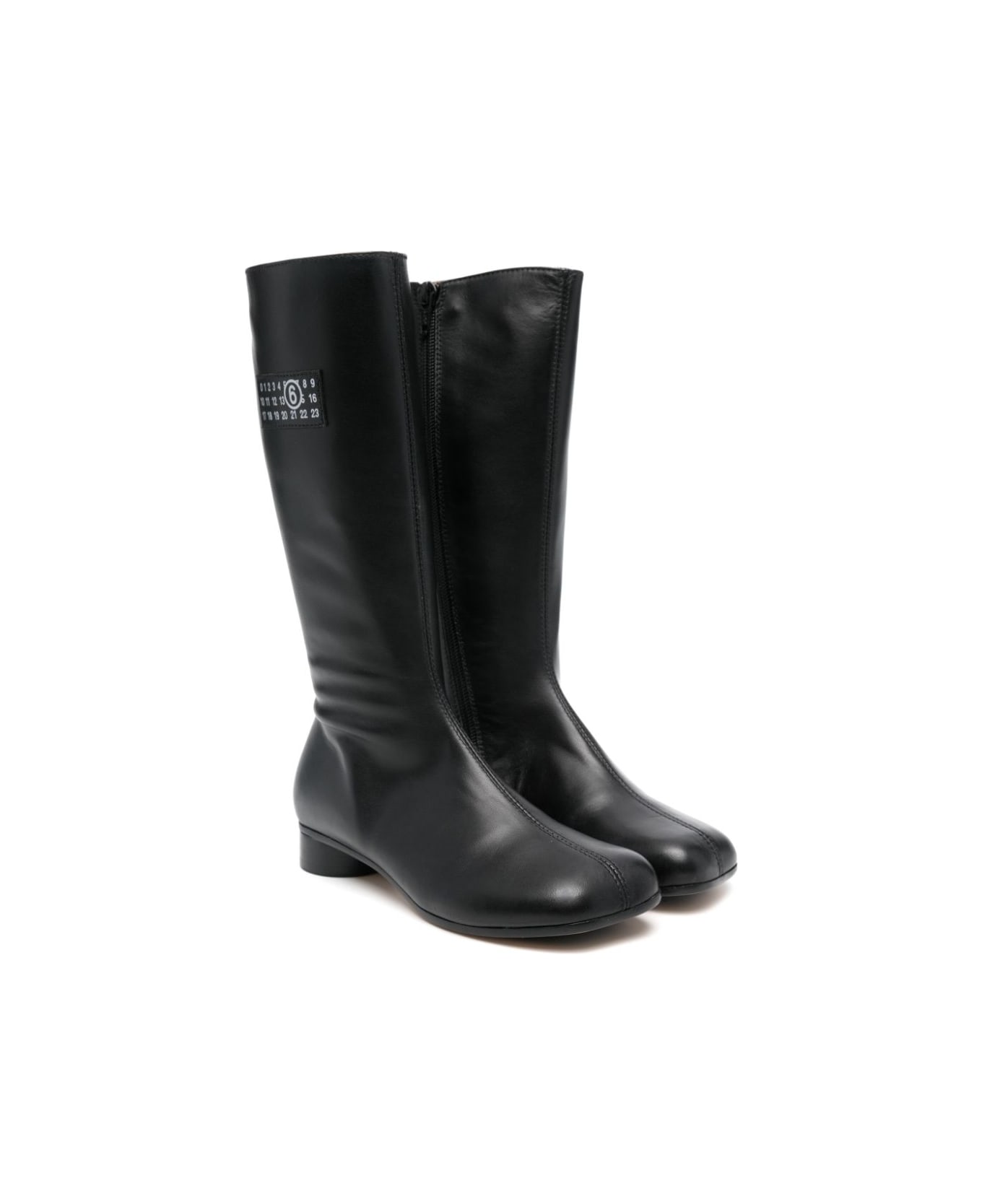 MM6 Maison Margiela Stivali In Pelle - Black