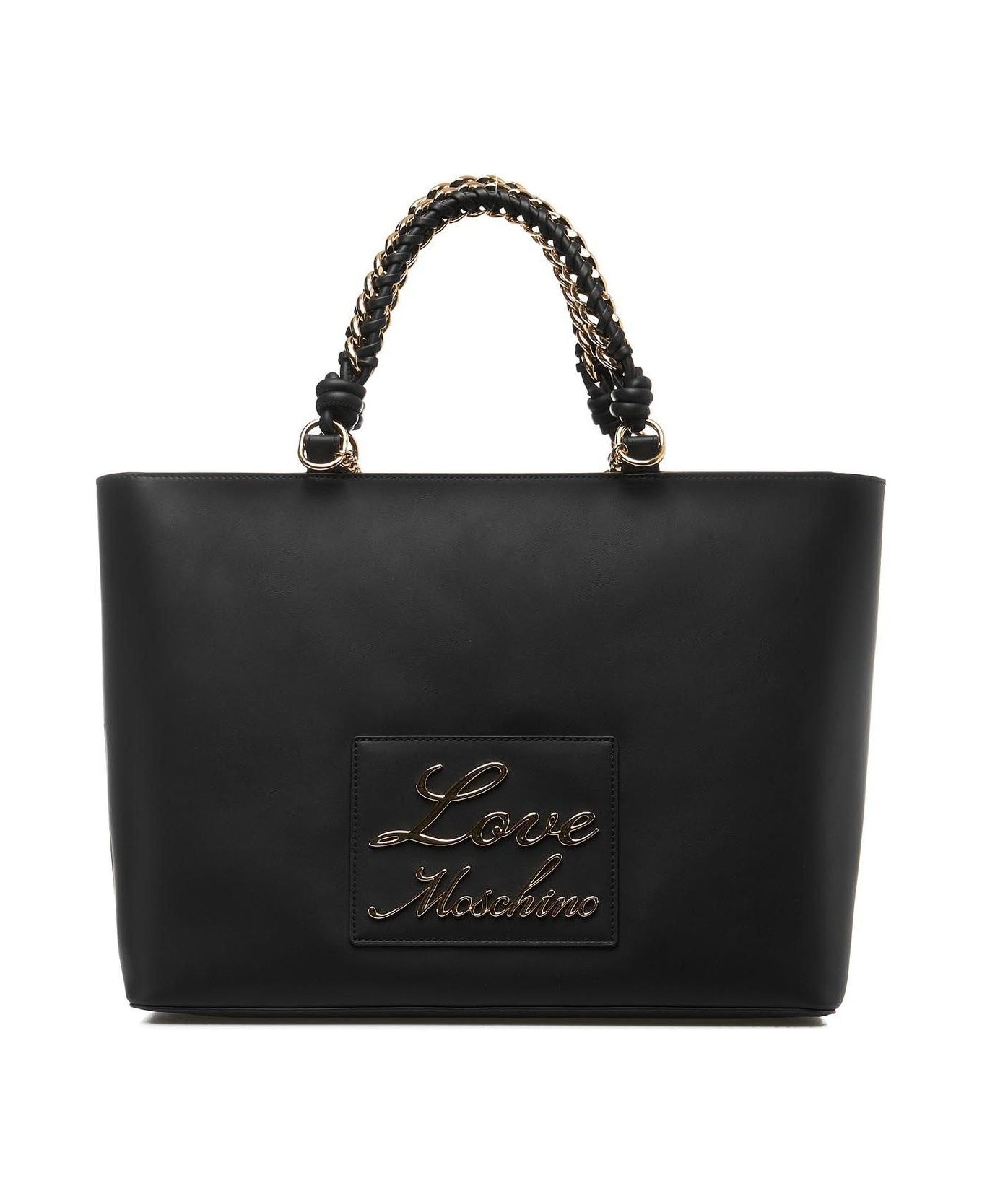 Moschino Logo Lettering Tote Bag - Nero トートバッグ