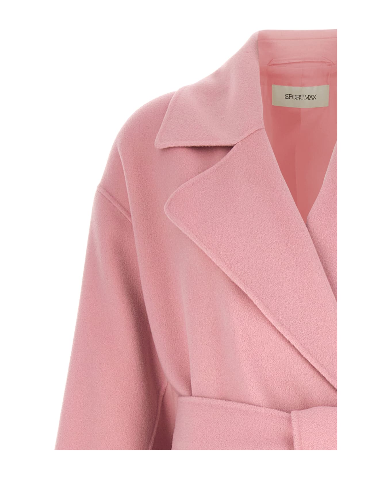 SportMax 'polka' Coat - Pink
