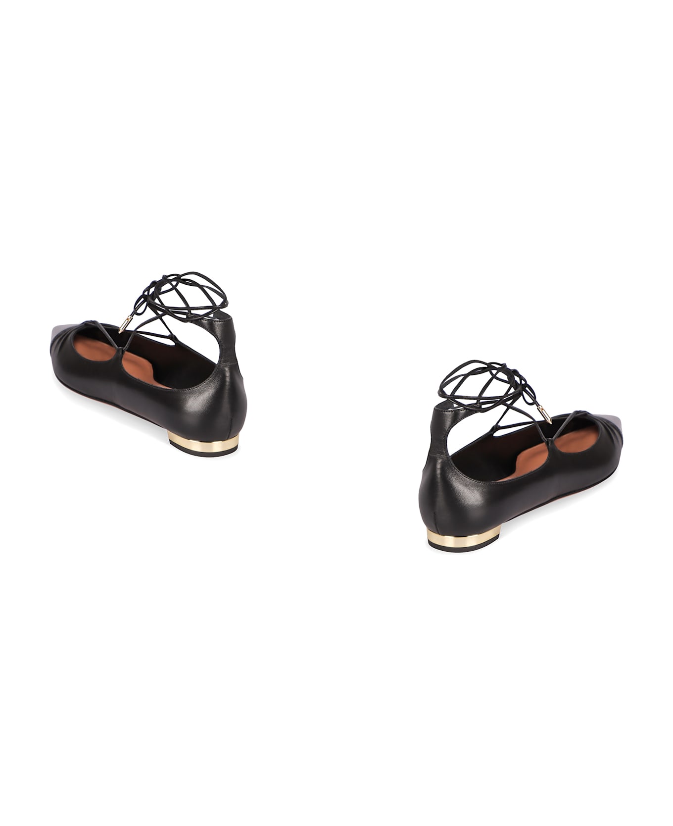 Aquazzura Gabi Pointy-toe Ballet Flats - black