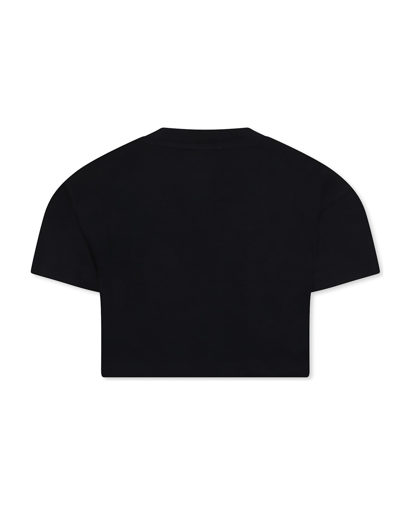 Marc Jacobs Black T-shirt For Girl With Logo - Black