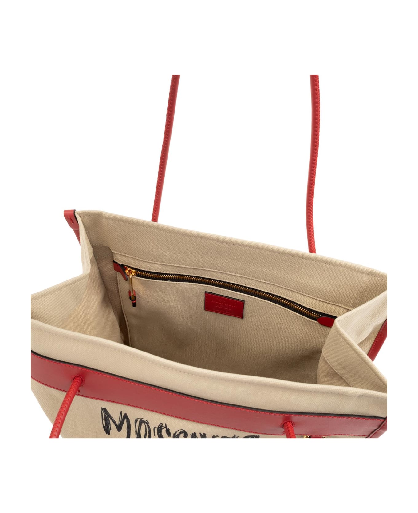 Moschino Shopper Bag - Beige トートバッグ
