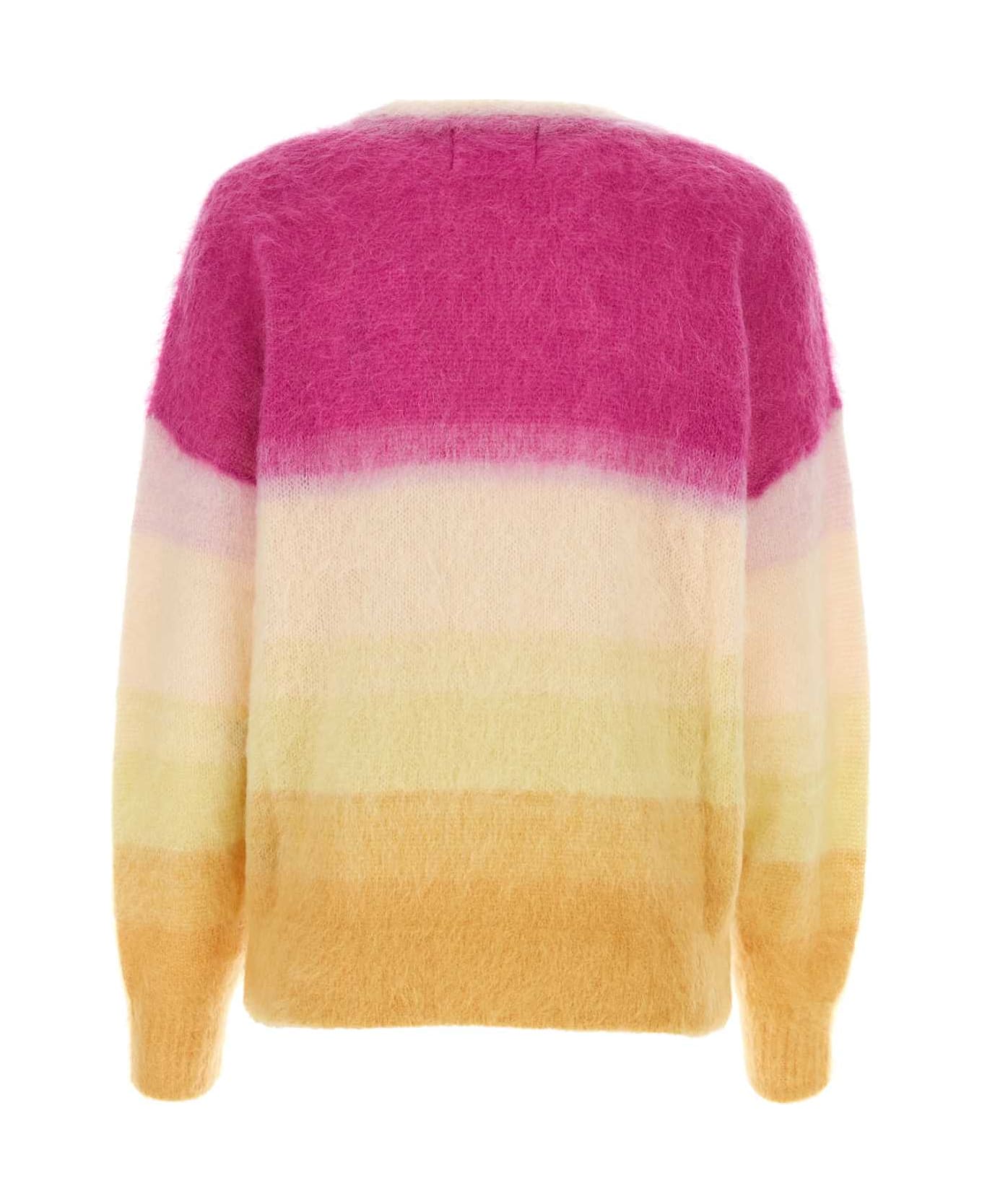 Marant Étoile Multicolor Mohair Blend Oversize Drussell Sweater - FUSHIAYELLOW