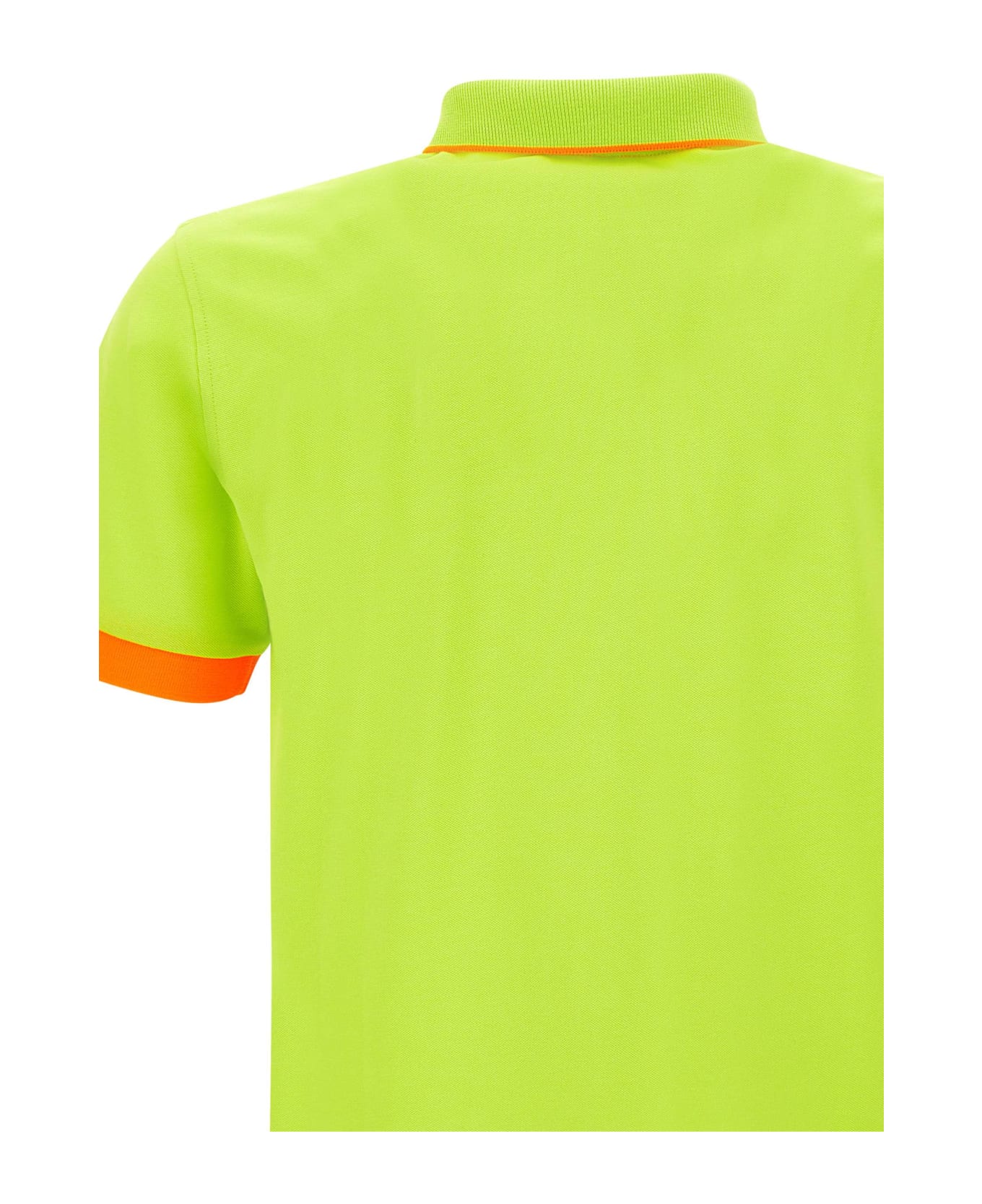 Sun 68 "small Stripe" Cotton Polo Shirt - GREEN ポロシャツ