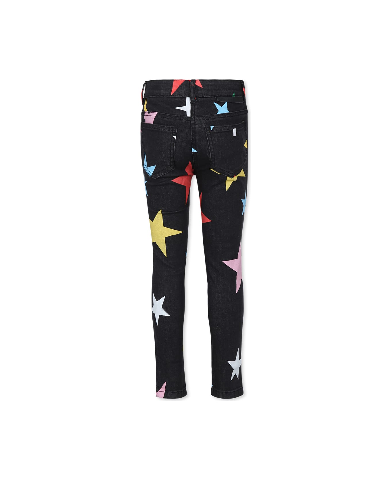 Stella McCartney Kids Black Jeans For Girl With Stars - Black