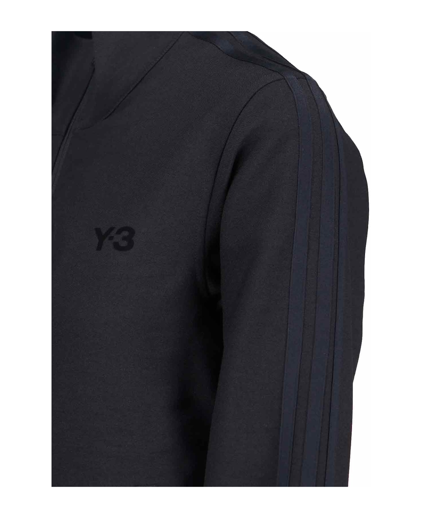 Y-3 Logo Zip Sweatshirt - Black  