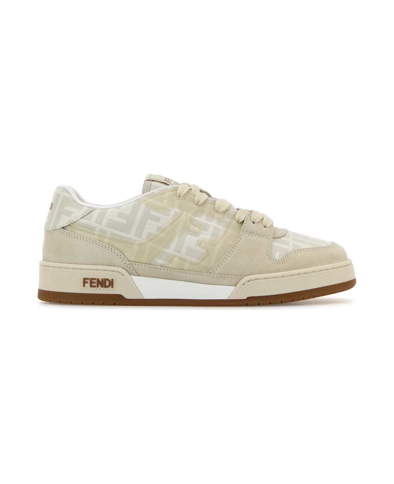 Fendi Embroidered Match Sneakers - GRANIT+AVO.TORT+AMID