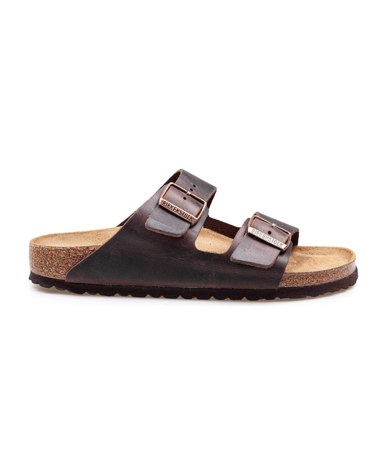 Birkenstock Arizona Sandal In Leather, Havana Color - Habana サンダル