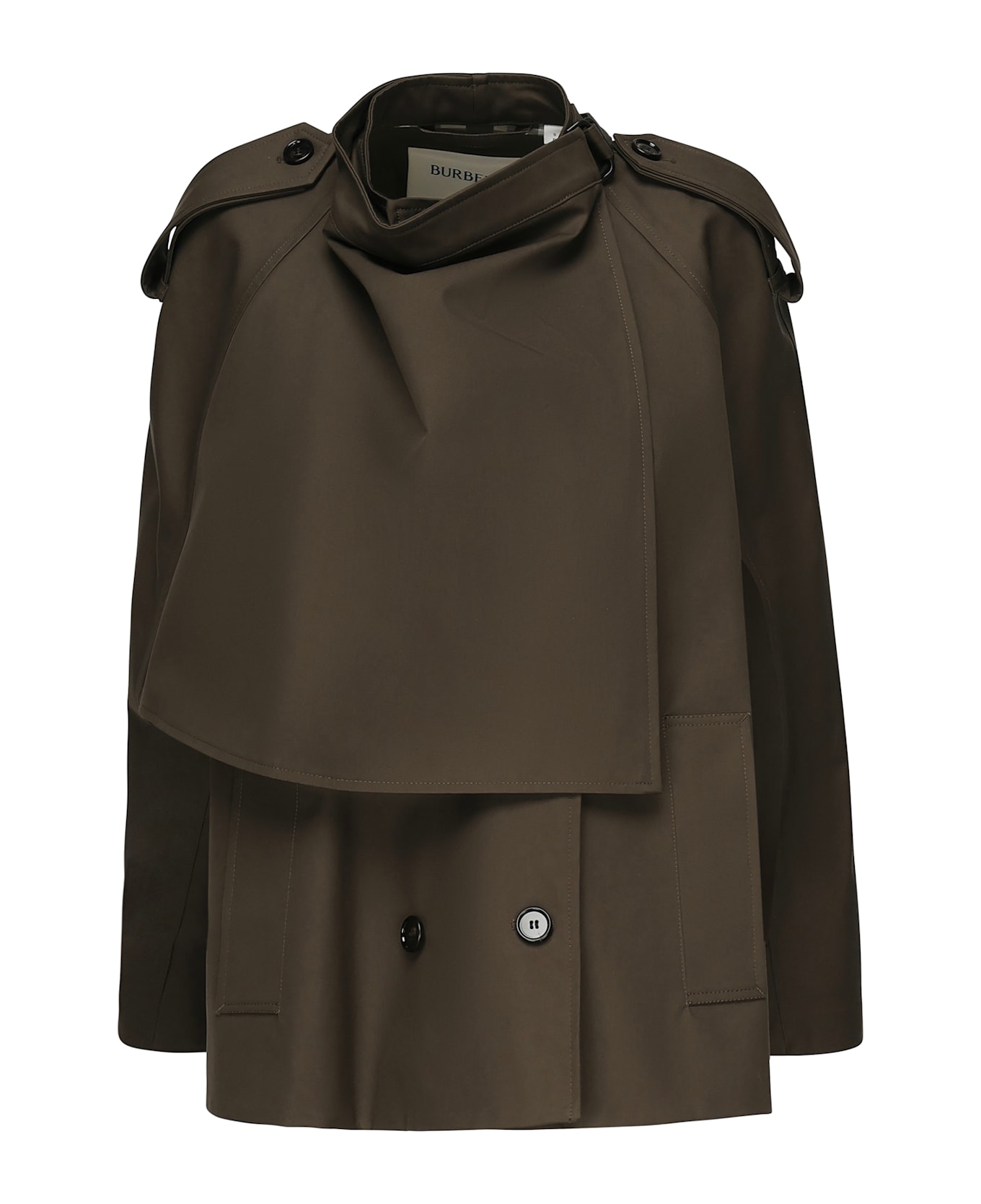 Burberry Cotton Trench Coat - Juniper Green