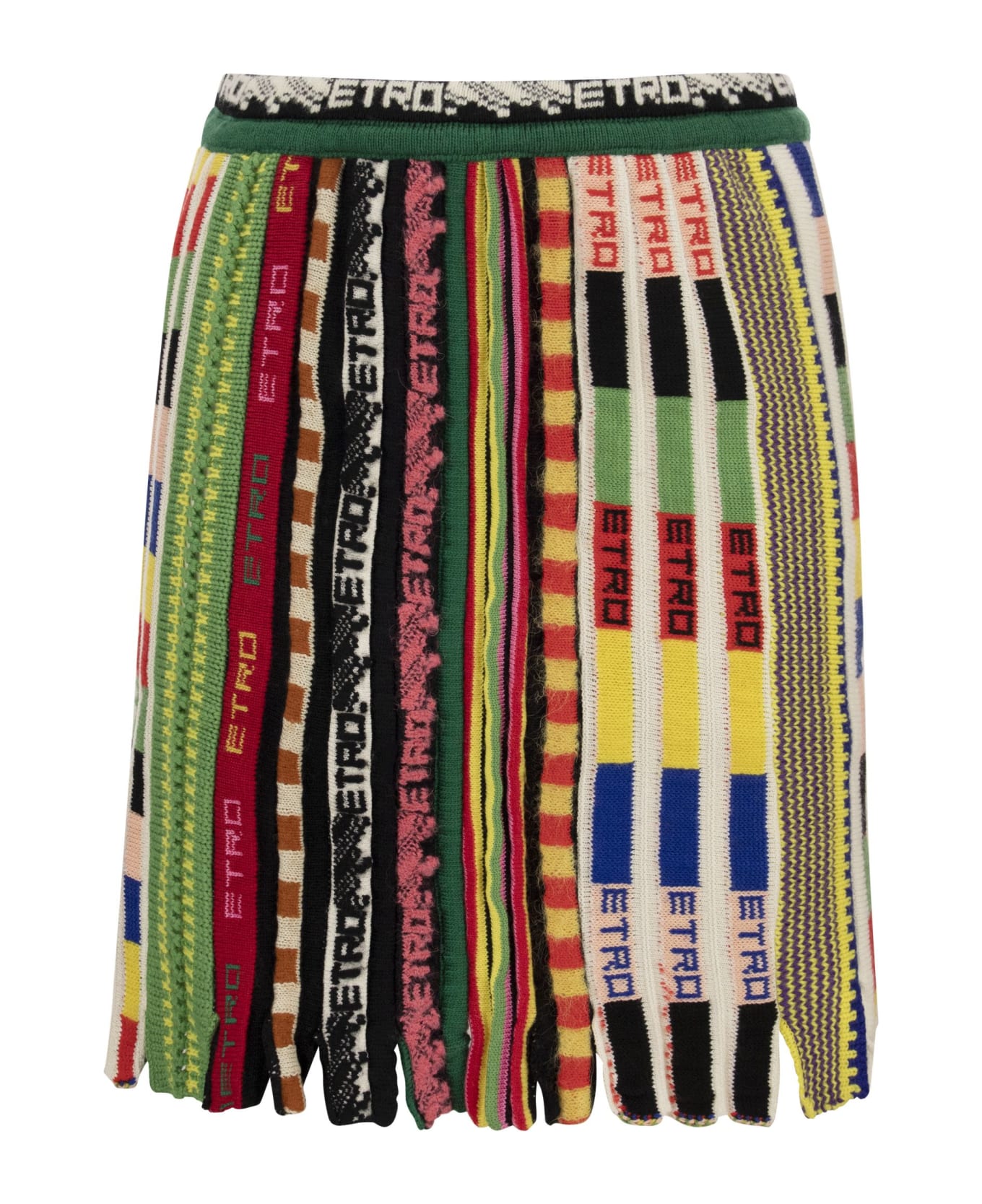 Etro Rainbow Jacquard Knit Skirt - Multicolor スカート