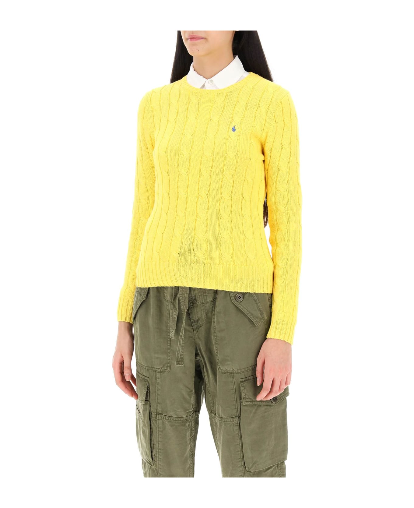 Polo Ralph Lauren Cable Knit Cotton Sweater - TRAINER YELLOW (Yellow) ニットウェア