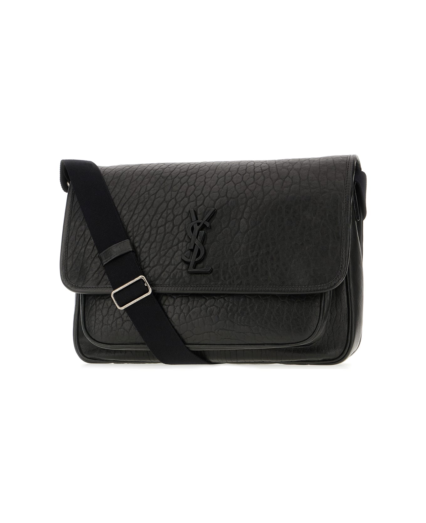 Saint Laurent Black Leather Niki Crossbody Bag - BLACK