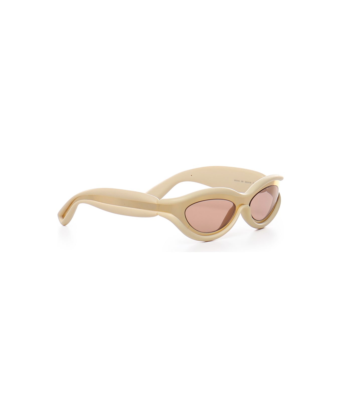 Bottega Veneta Eyewear Hem Sunglasses - Gold-gold-brown