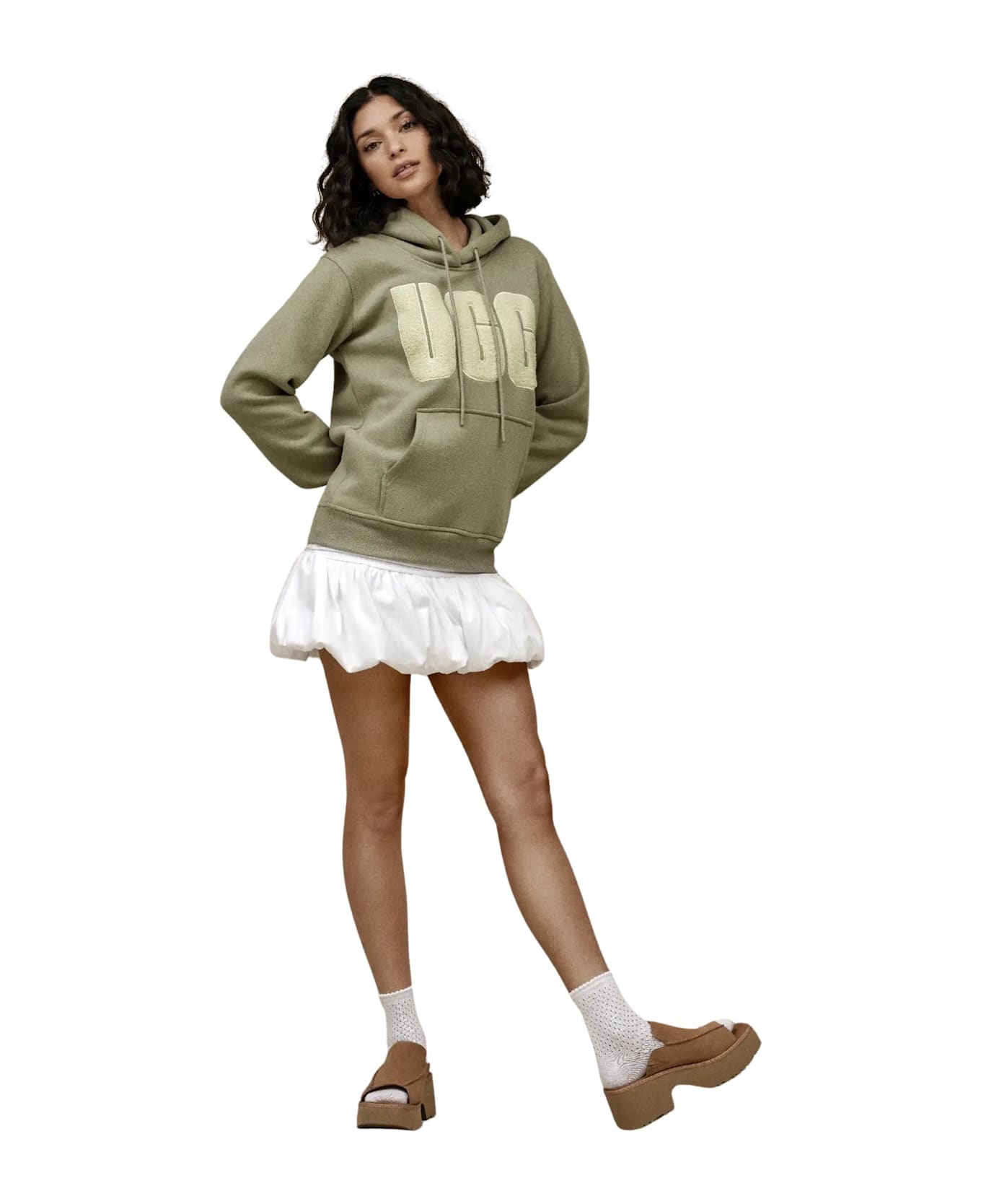 UGG W New Heights Slide - Chestnut