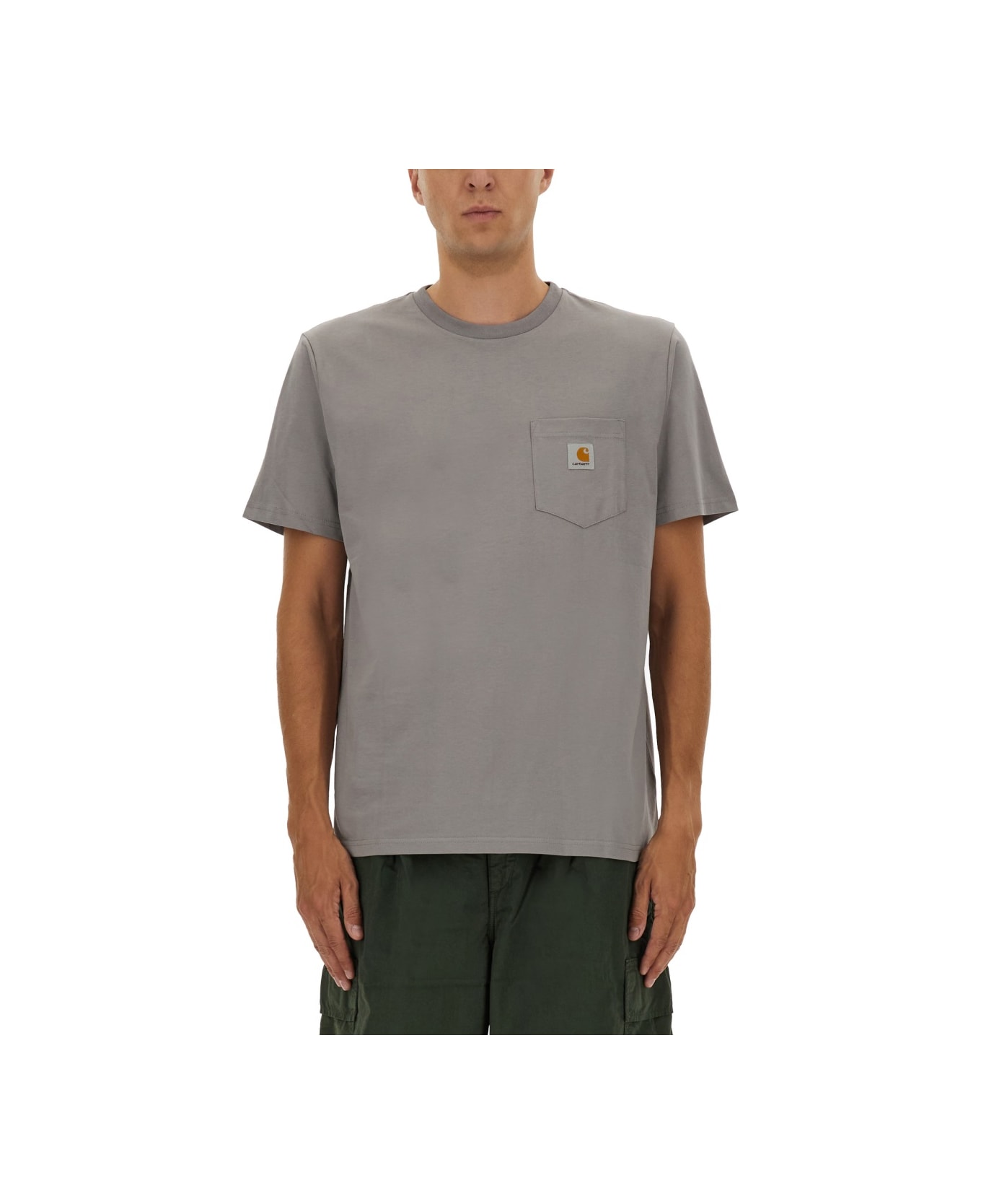 Carhartt T-shirt With Pocket - DOVE