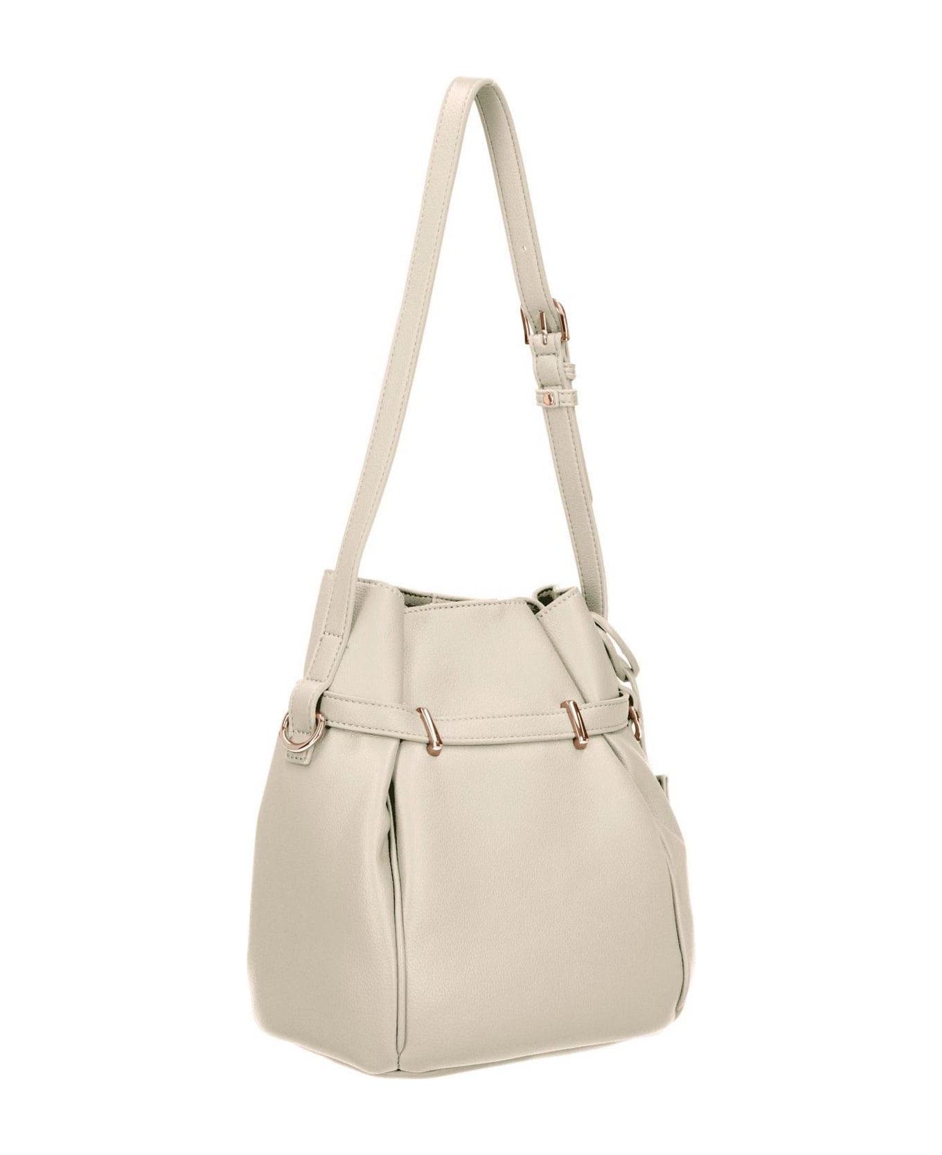 Liu-Jo Magnetic Fastened Bucket Bag - White