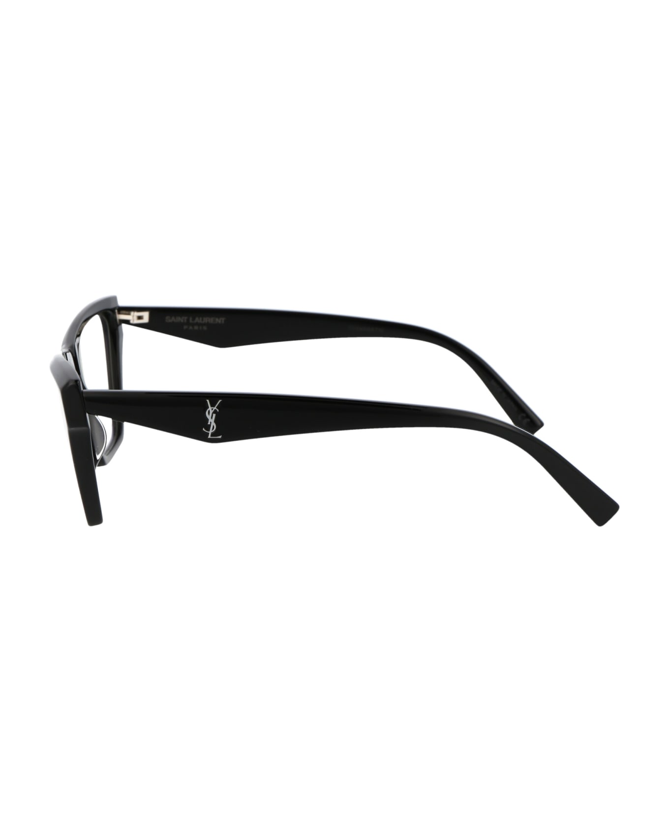 Saint Laurent Eyewear Sl M103 Opt Glasses - 002 BLACK BLACK TRANSPARENT アイウェア