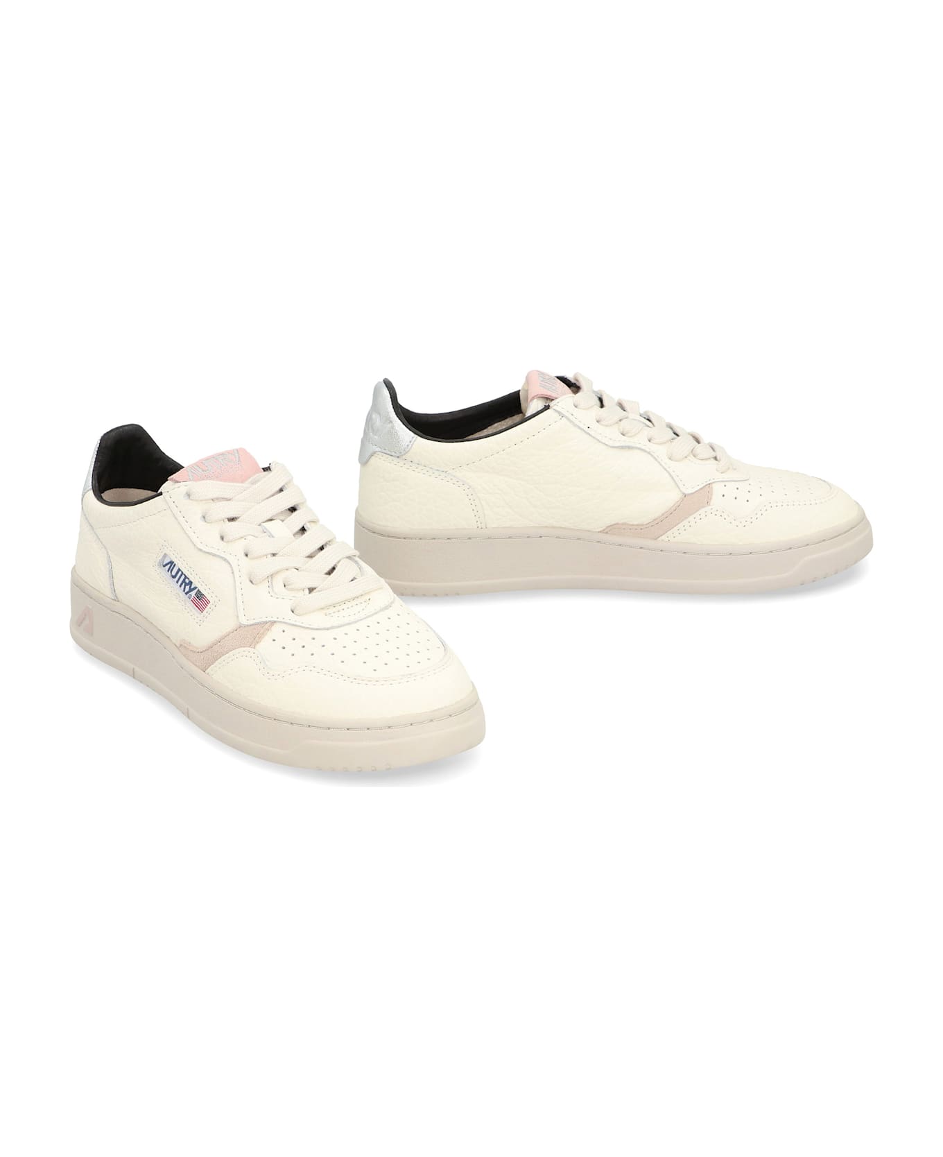 Autry Medalist Leather Low-top Sneakers - White