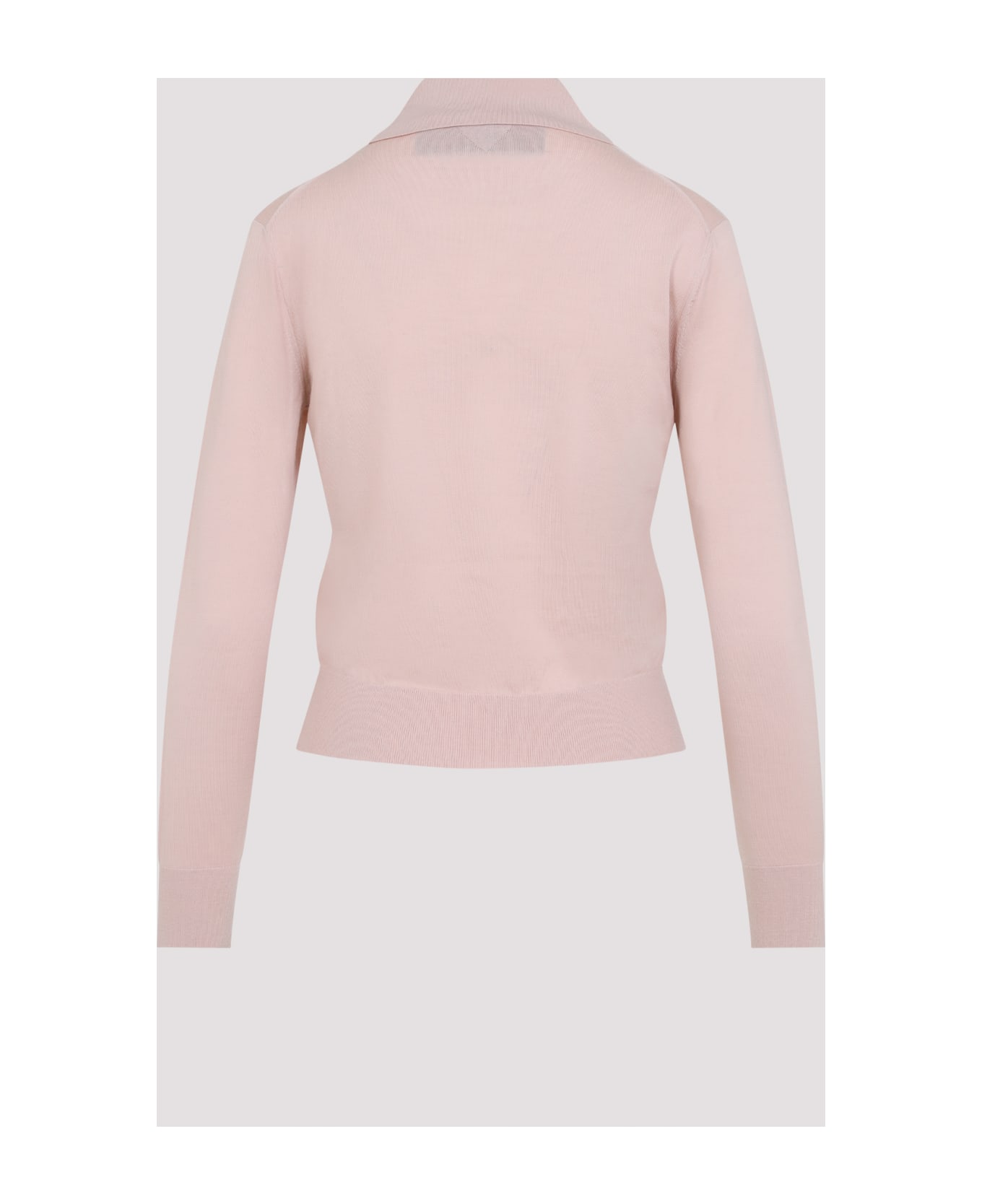 Bottega Veneta Long Sleeve Polo Top - Cameo
