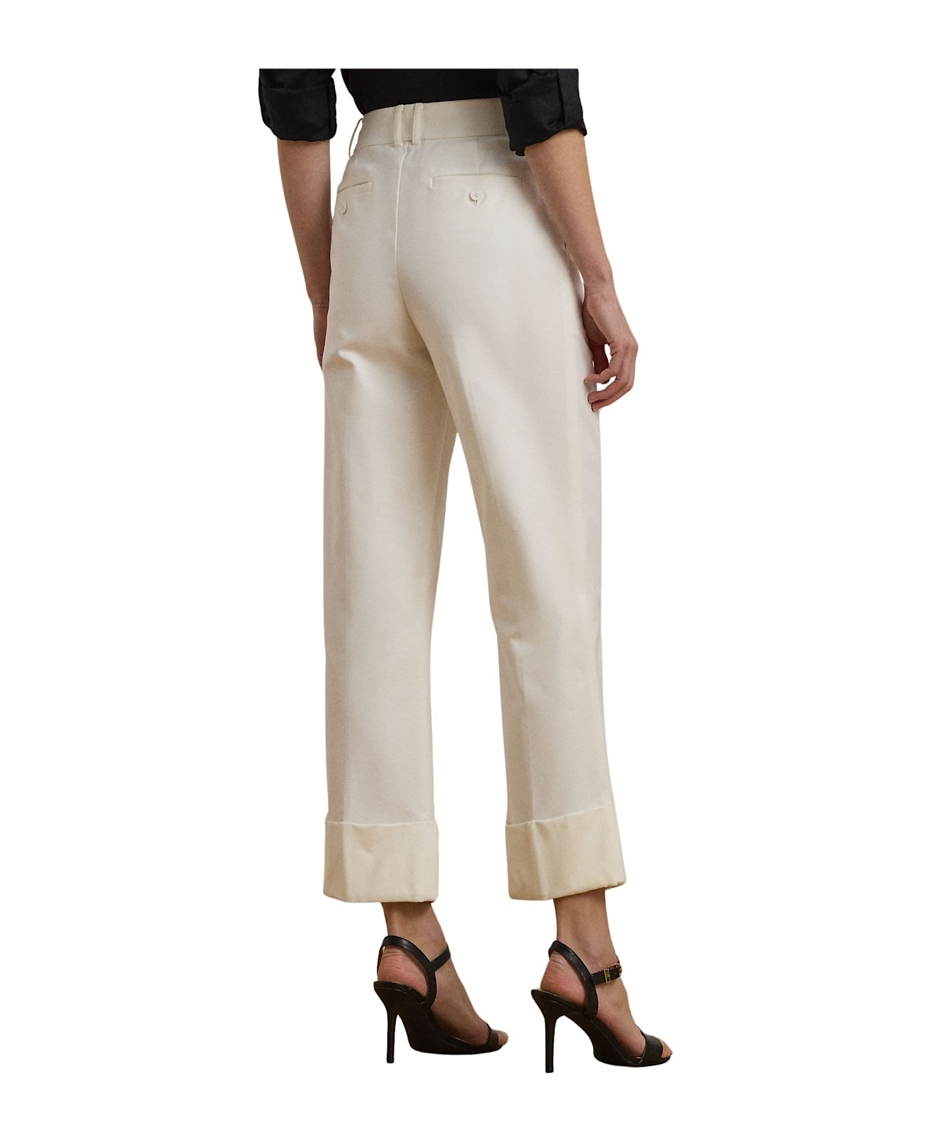 Ralph Lauren Zeeya Ankle Flat Front - White