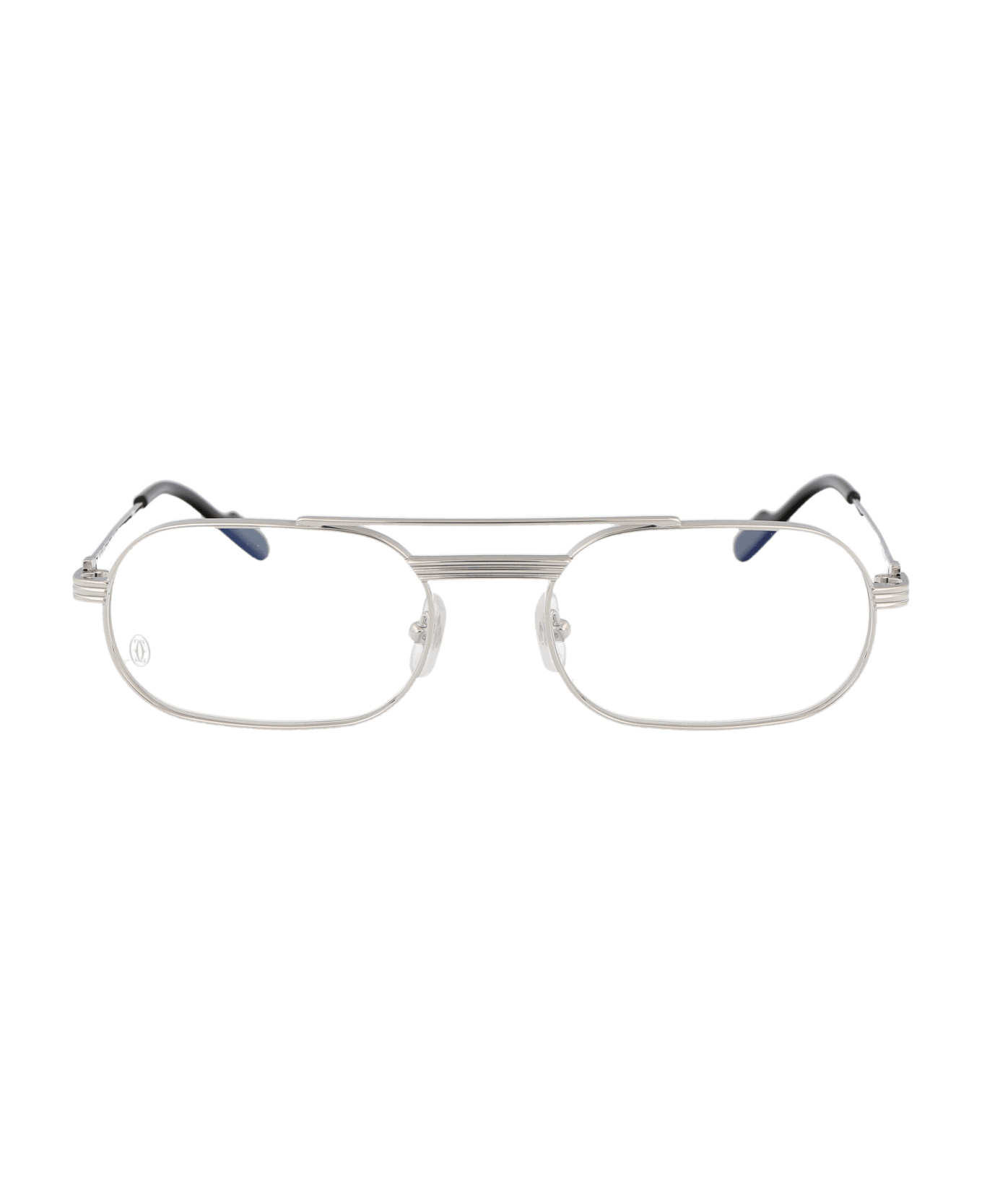 Cartier Eyewear Ct0410o Glasses - 002 SILVER SILVER TRANSPARENT