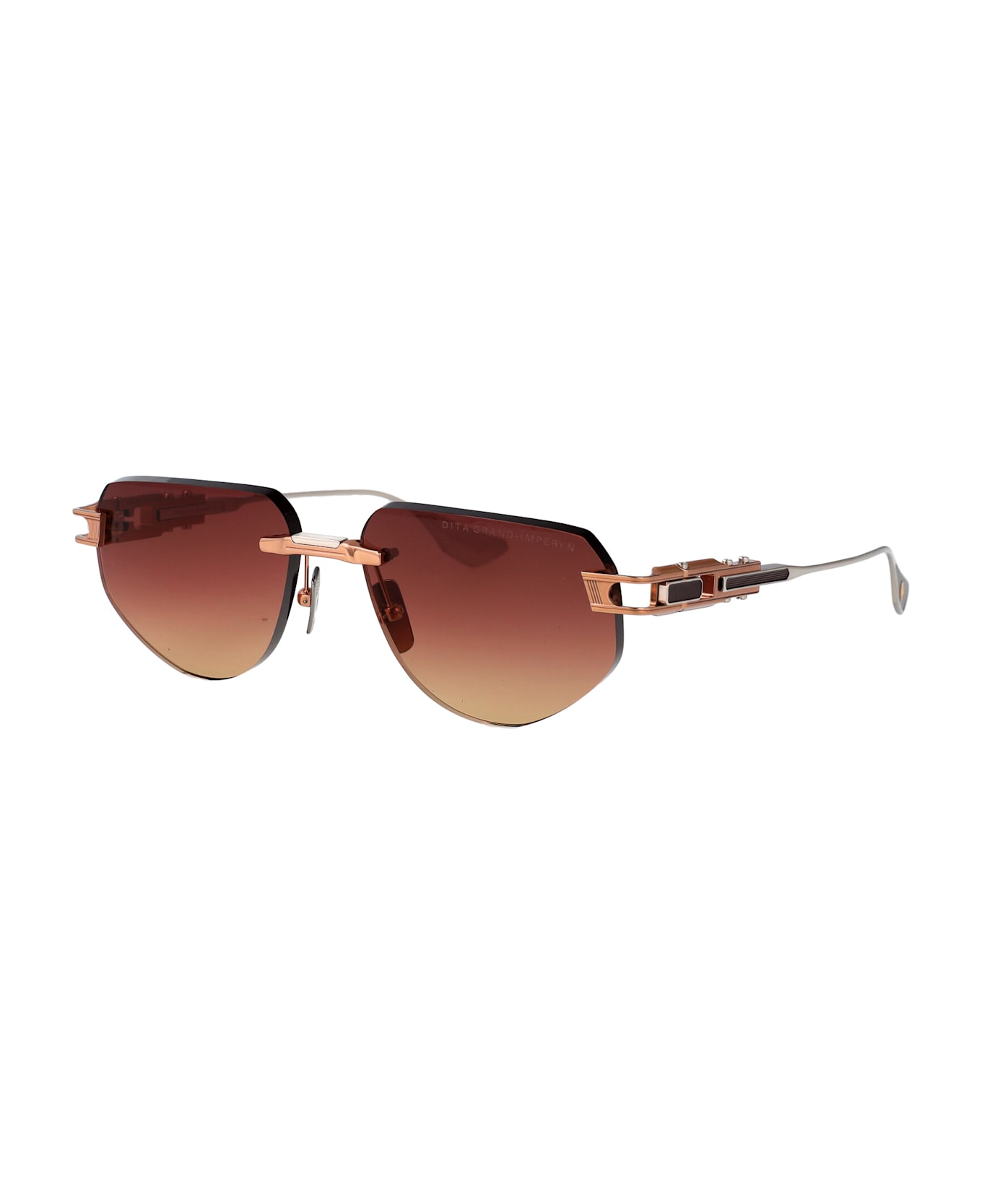 Dita Grand-imperyn Sunglasses - Rose Gold - Silver w Saturn Sunset Gradient