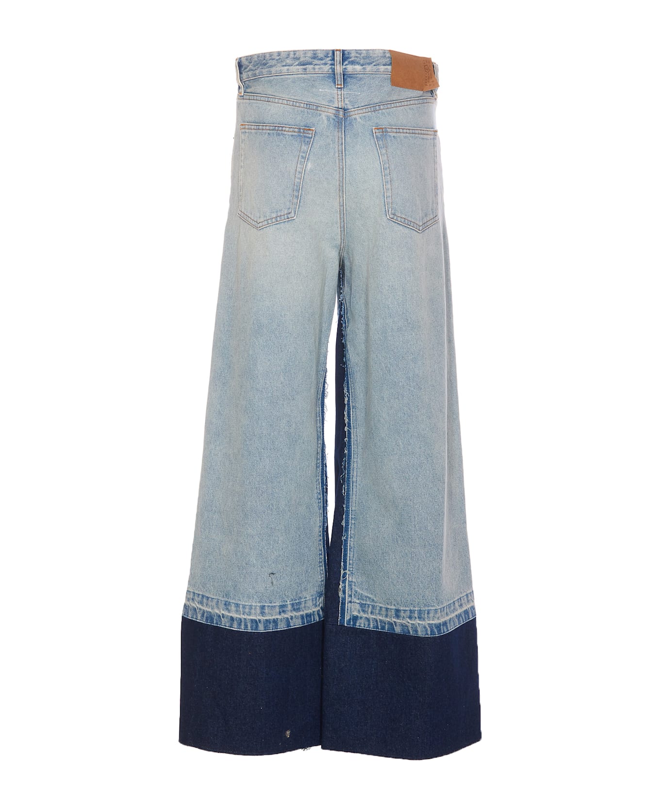 MM6 Maison Margiela Patch Jeans - Blue