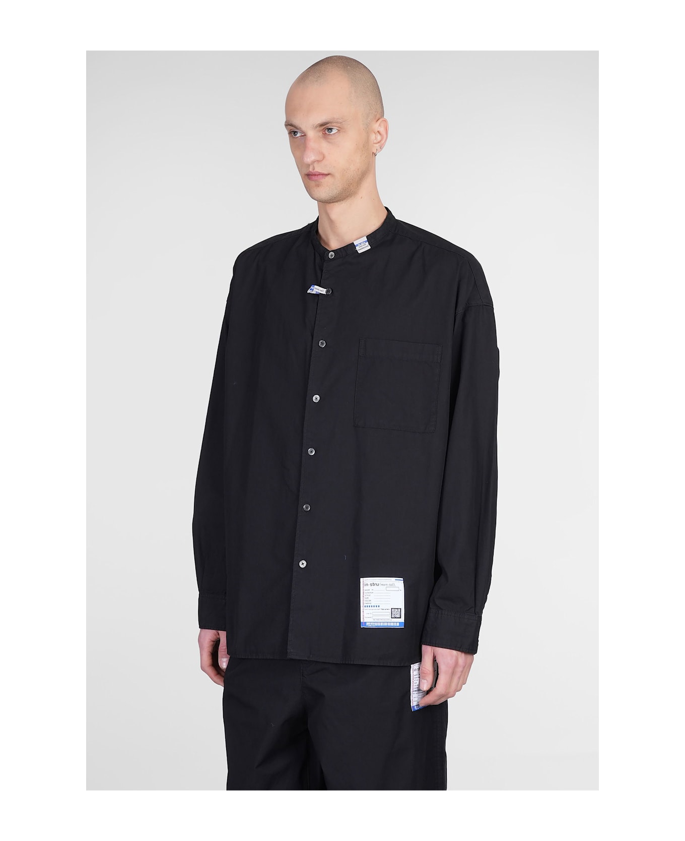 Mihara Yasuhiro Shirt In Black Cotton - black