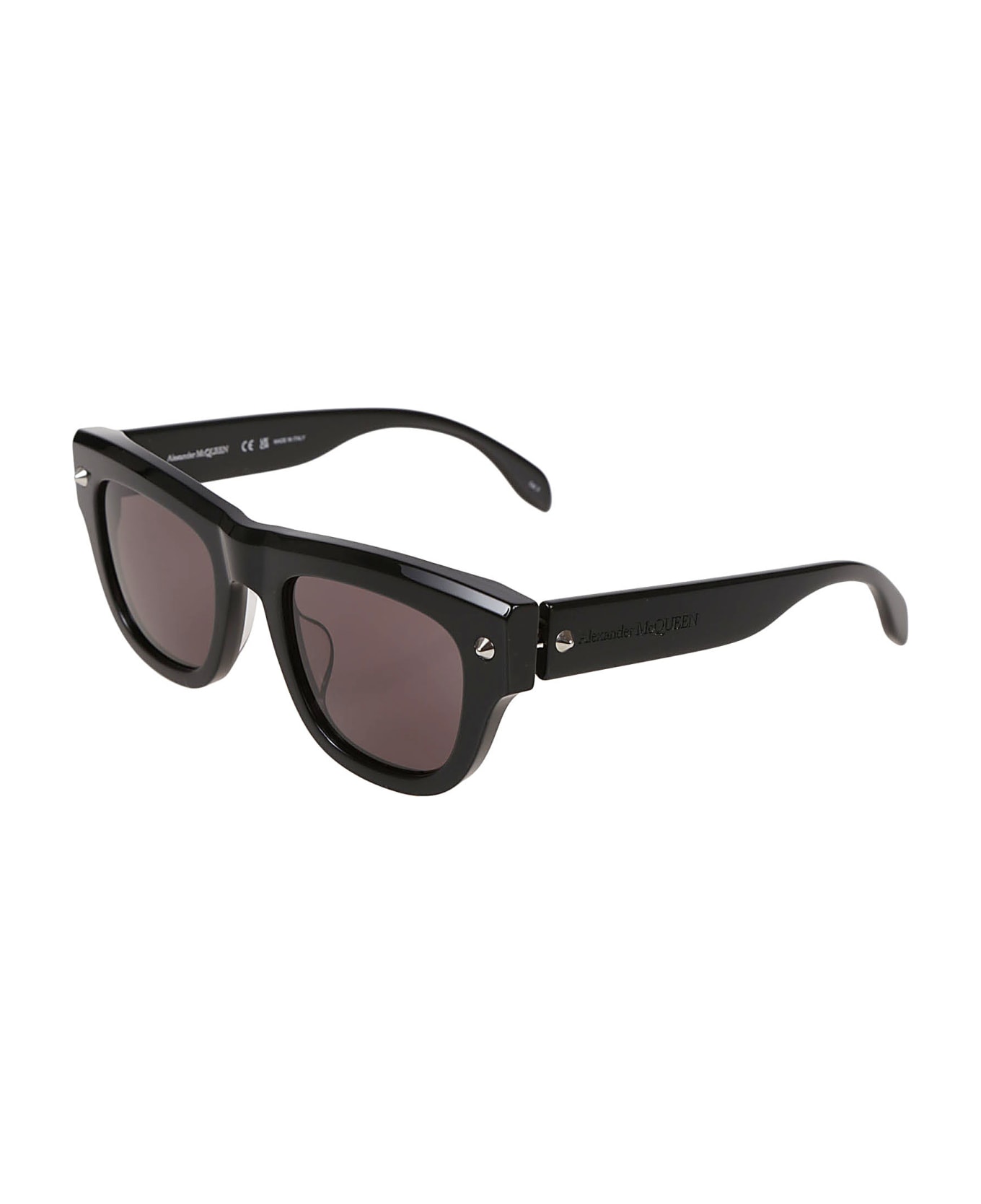 Alexander McQueen Eyewear Am0425s Sunglasses - Black Black Smoke