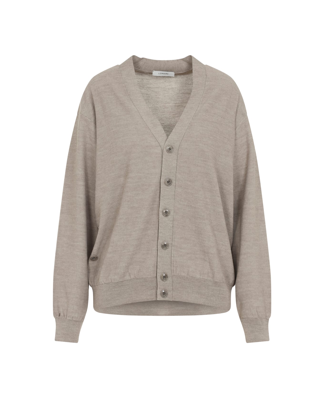 Lemaire Relaxed Twisted Cardigan - Light Taupe