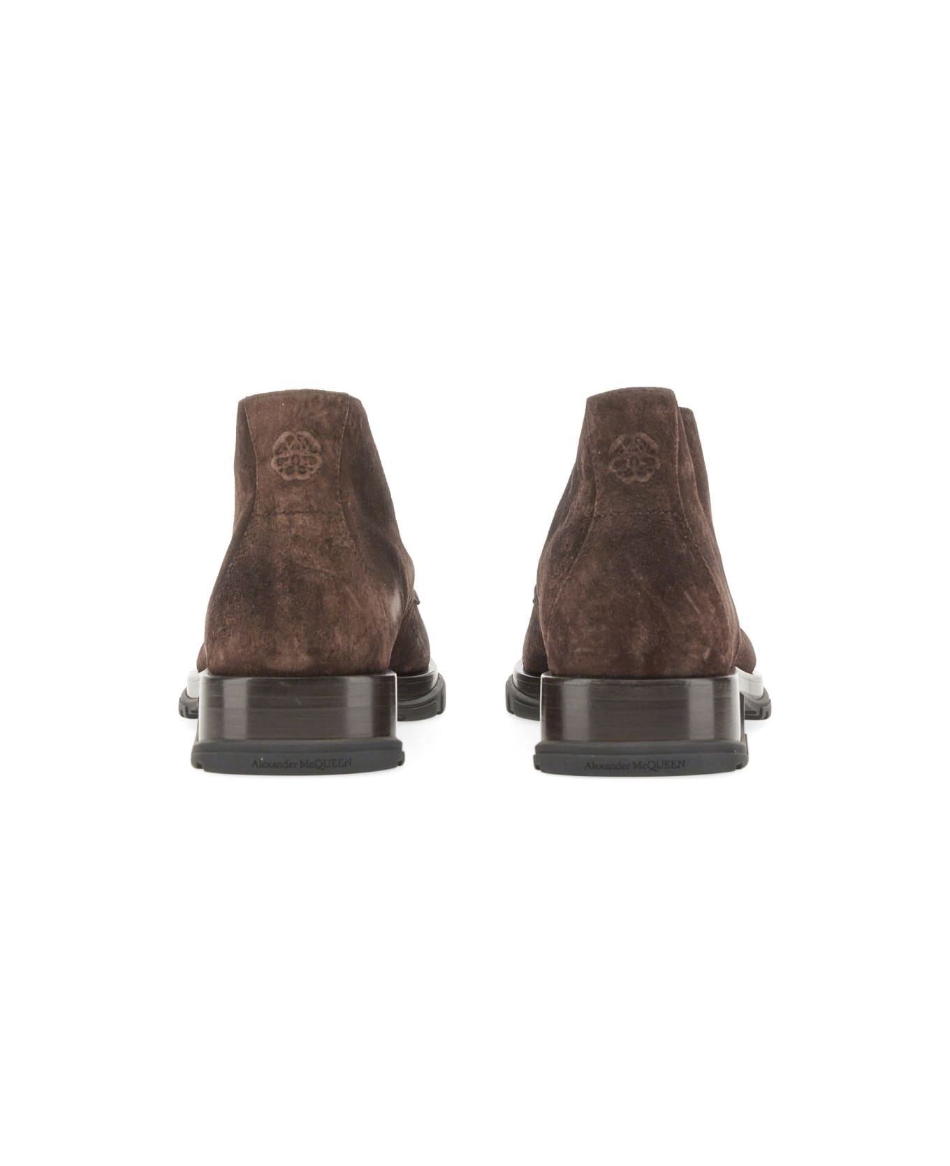 Alexander McQueen Suede Boot - BROWN