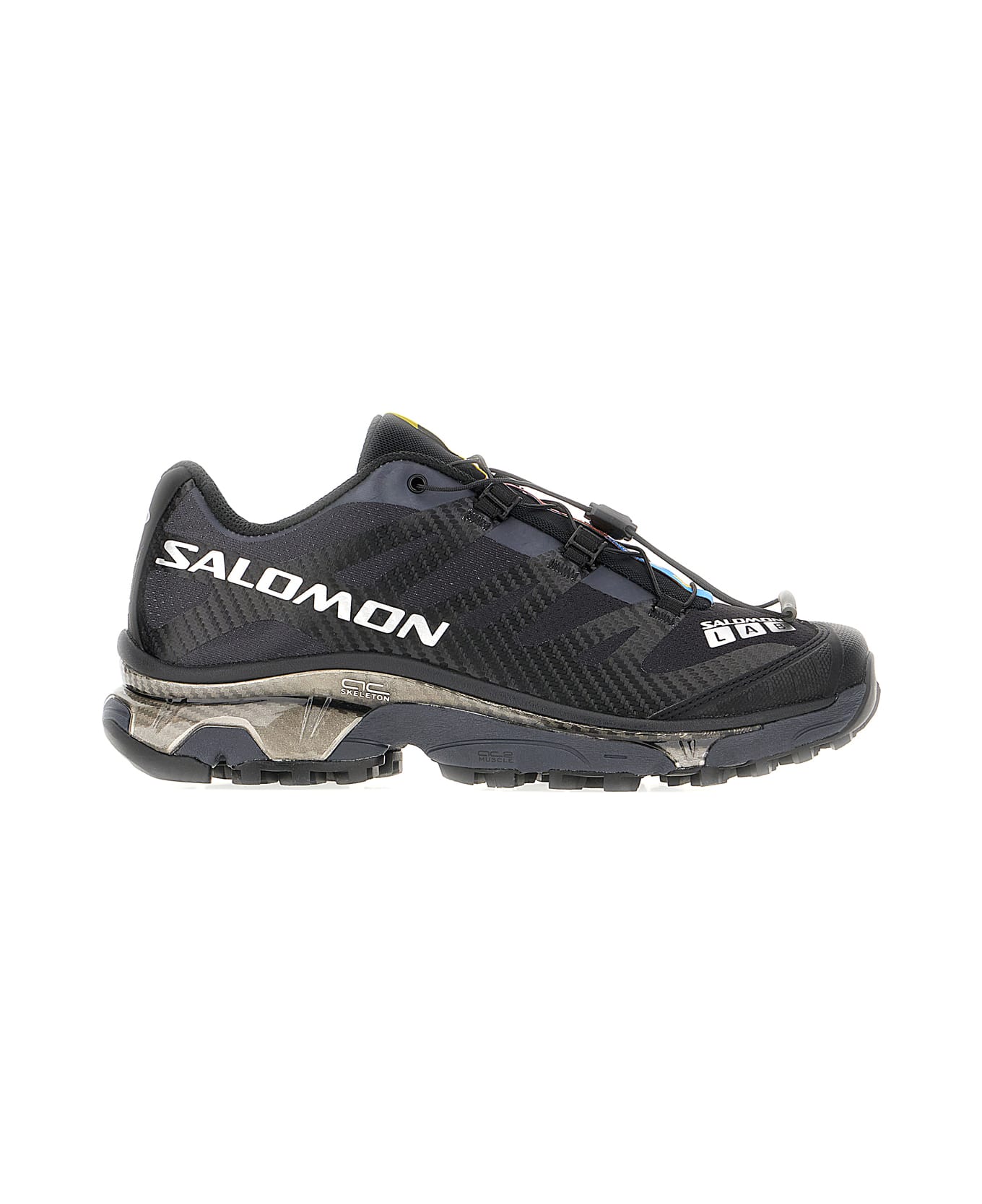 Salomon Black Fabric Xt-4 Og Sneakers - BLACK EBONY SILVER METALLIC X