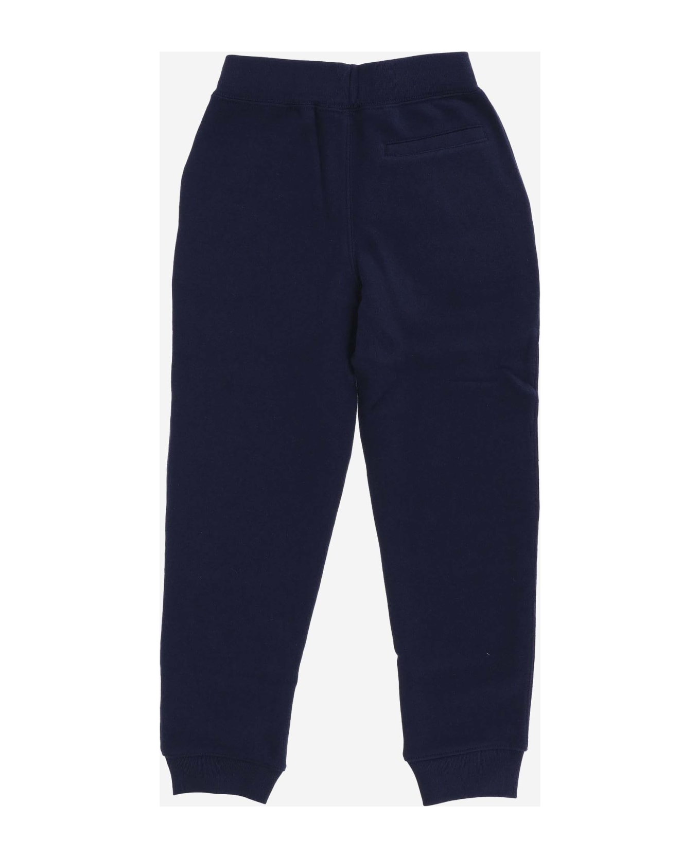 Ralph Lauren Cotton Blend Joggers With Logo - Navy