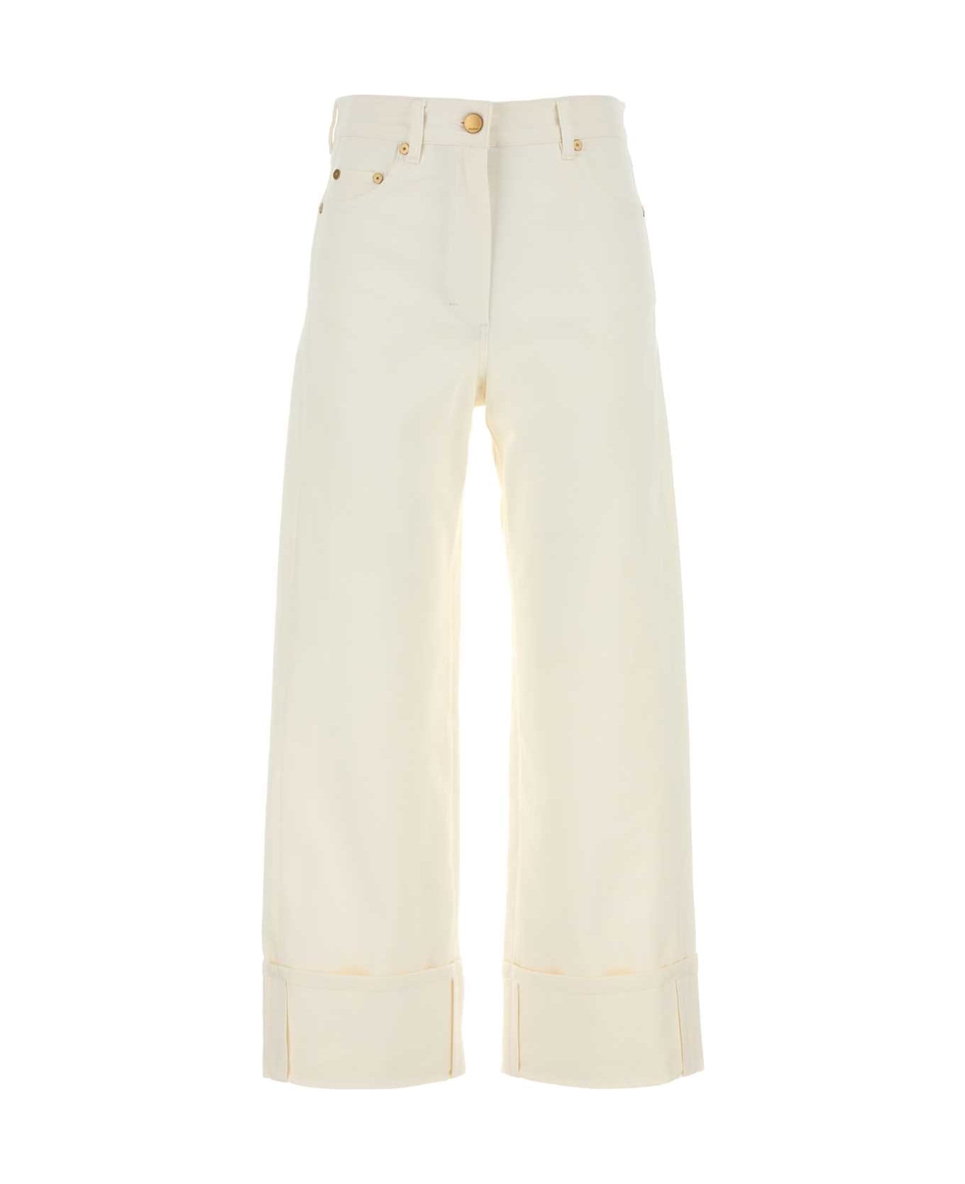 
S Max Mara White Stretch Denim Cervia Jeans - BIANCO