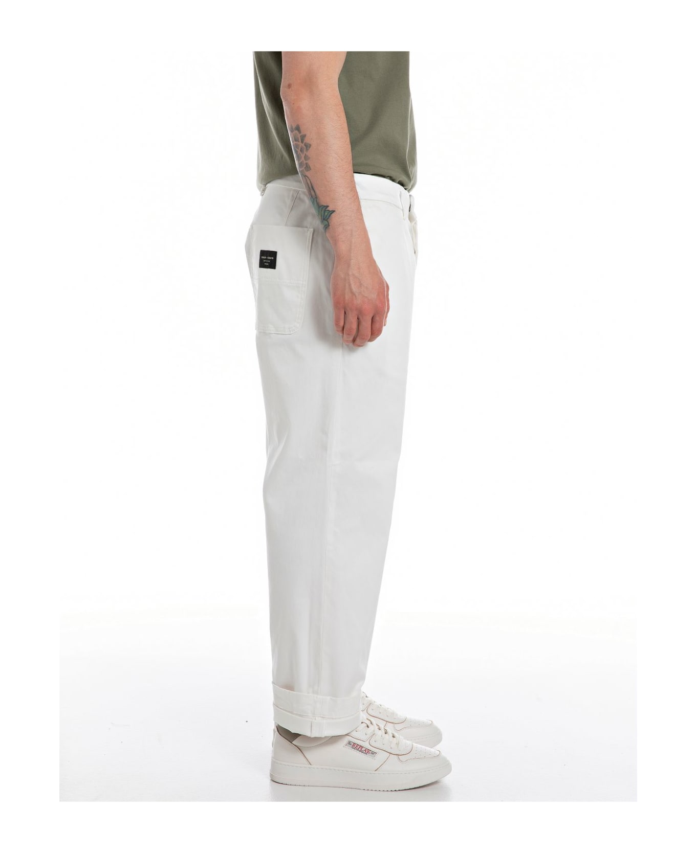 Replay Trousers - Chalk