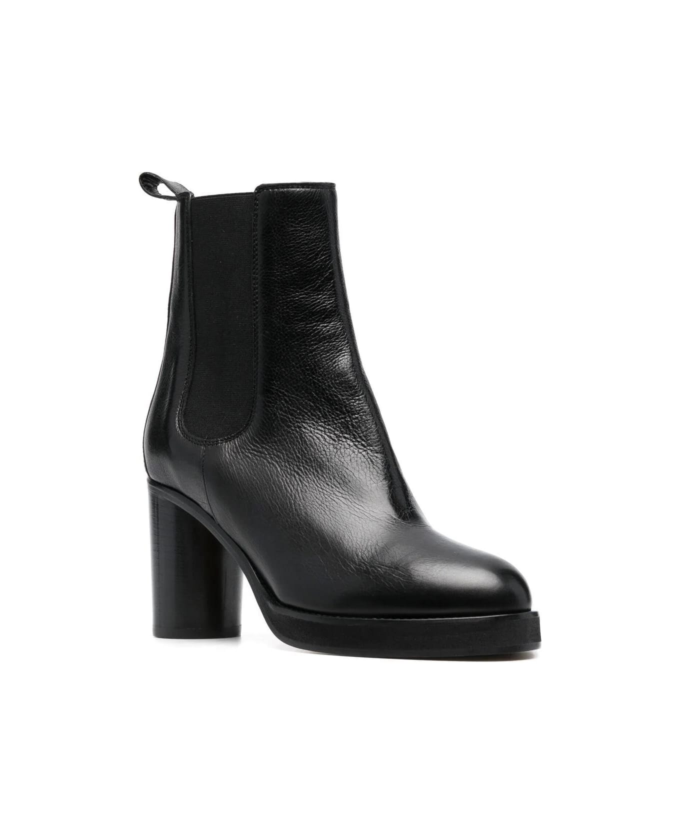 Isabel Marant 90mm Leather Ankle Boots - Black