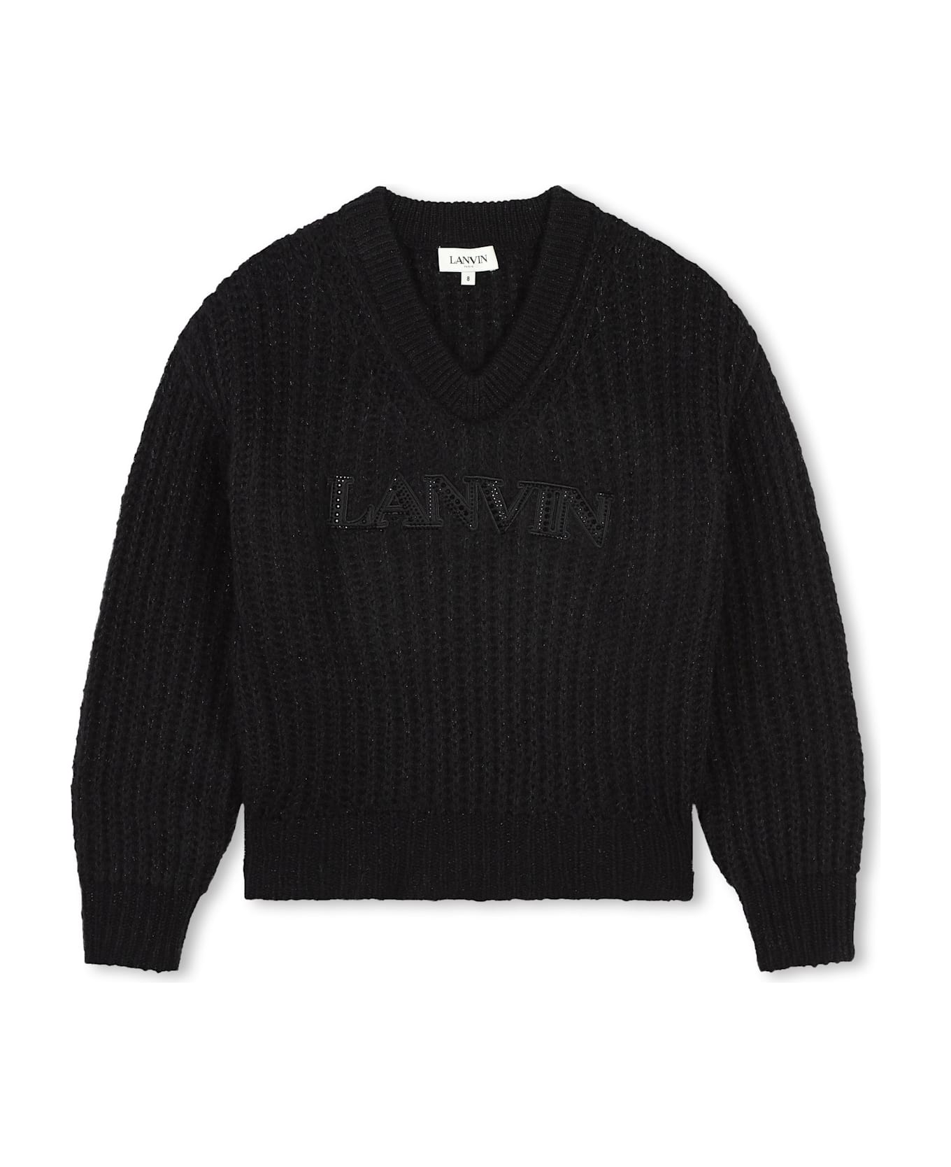 Lanvin Pull Con Logo - Black