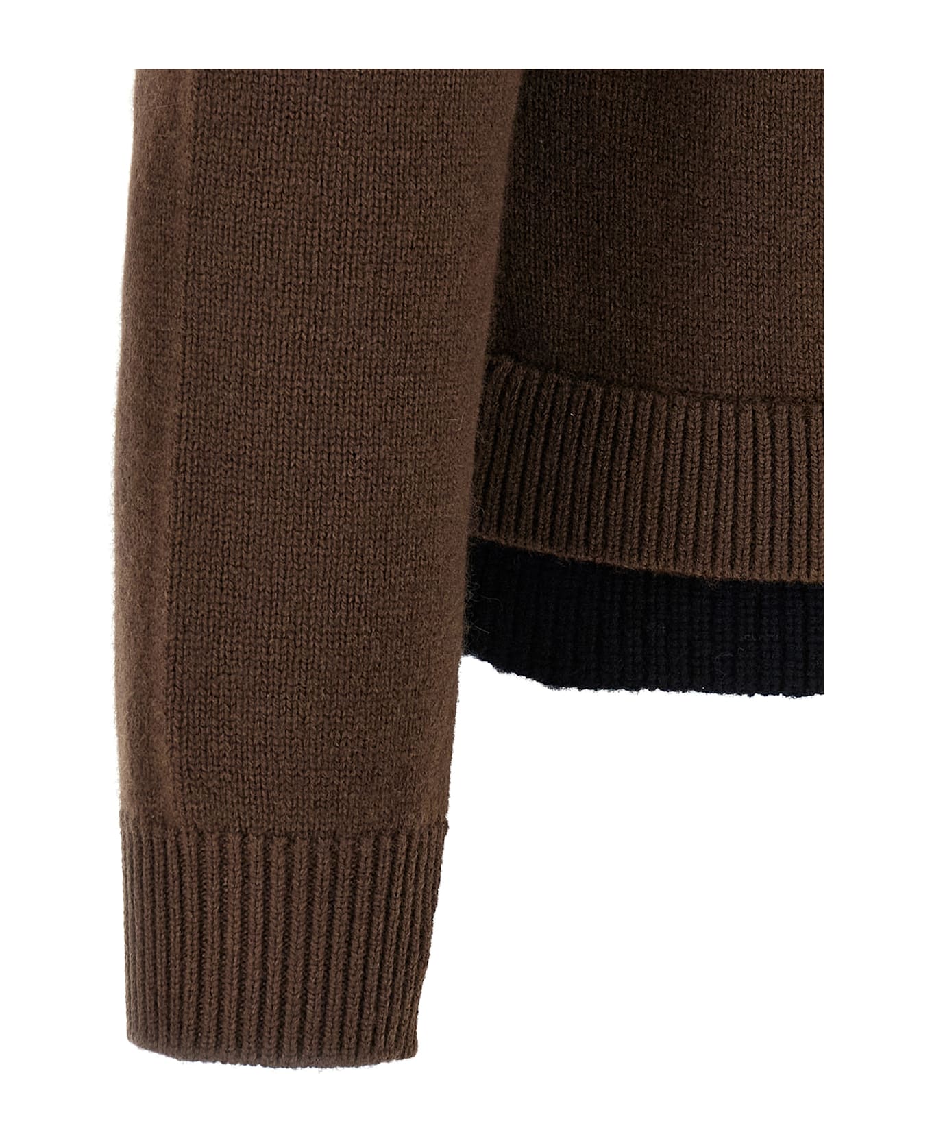 J.W. Anderson 
contrast Layered
 Cardigan - Brown ニットウェア