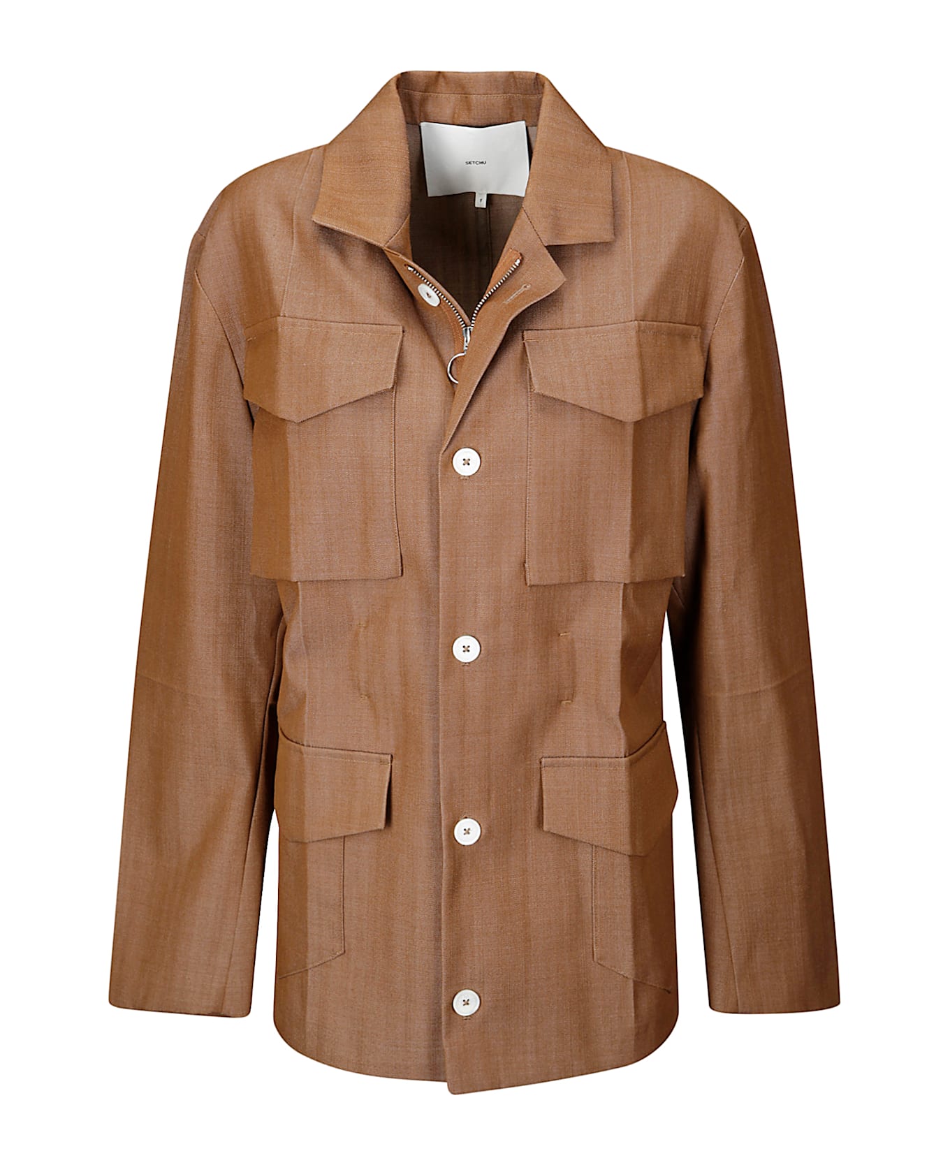 Setchu Safari Origami Jkt Gabardine - COGNAC