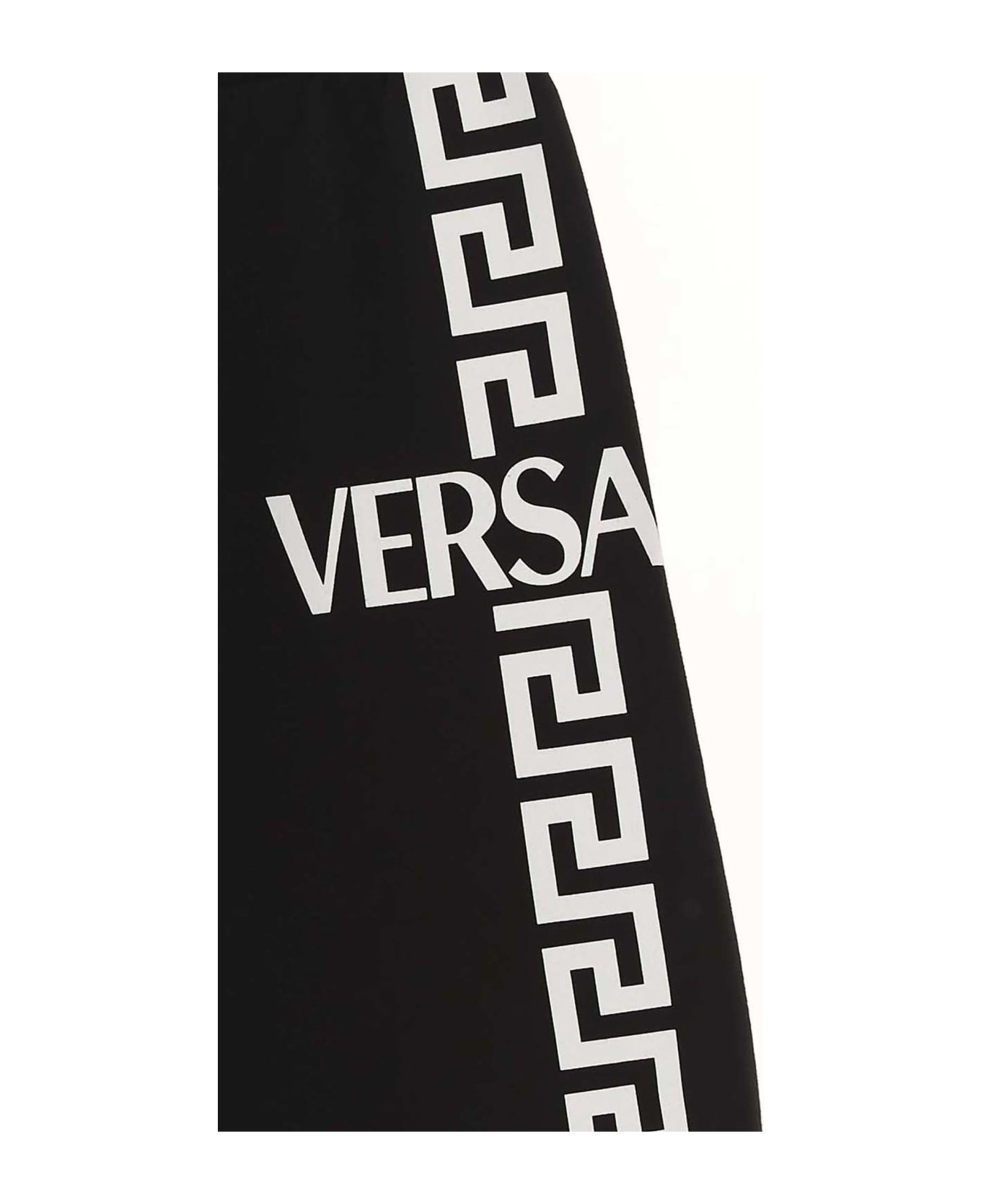 Versace 'greca' Bermuda Shorts - White/Black