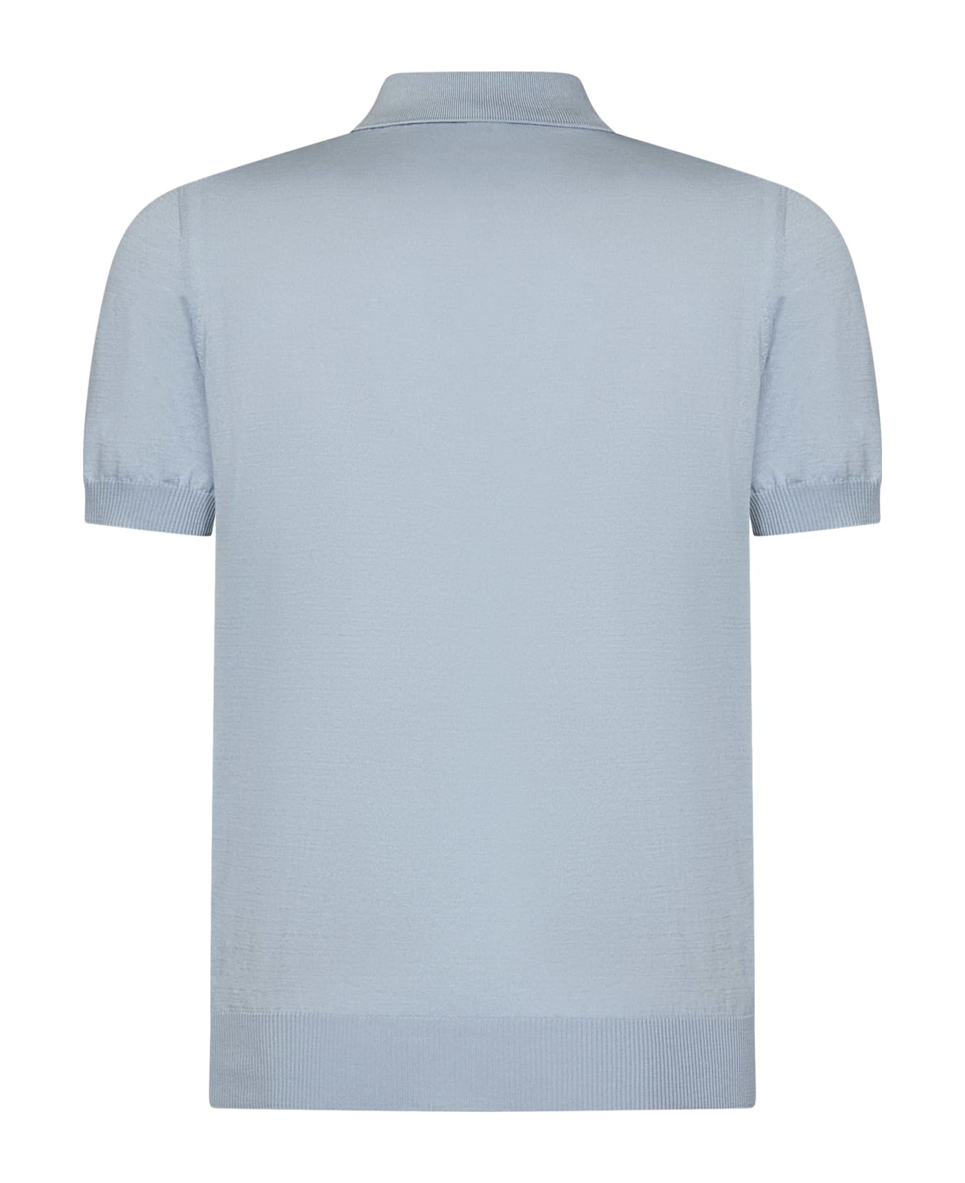 Luigi Borrelli Polo Shirt - Clear Blue