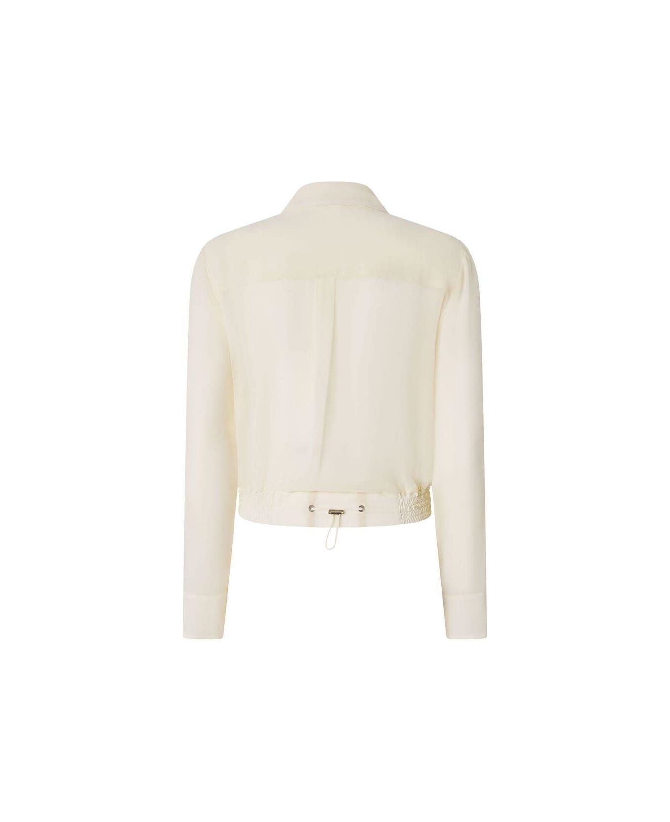 Pinko Collared Button-up Jacket - Yellow