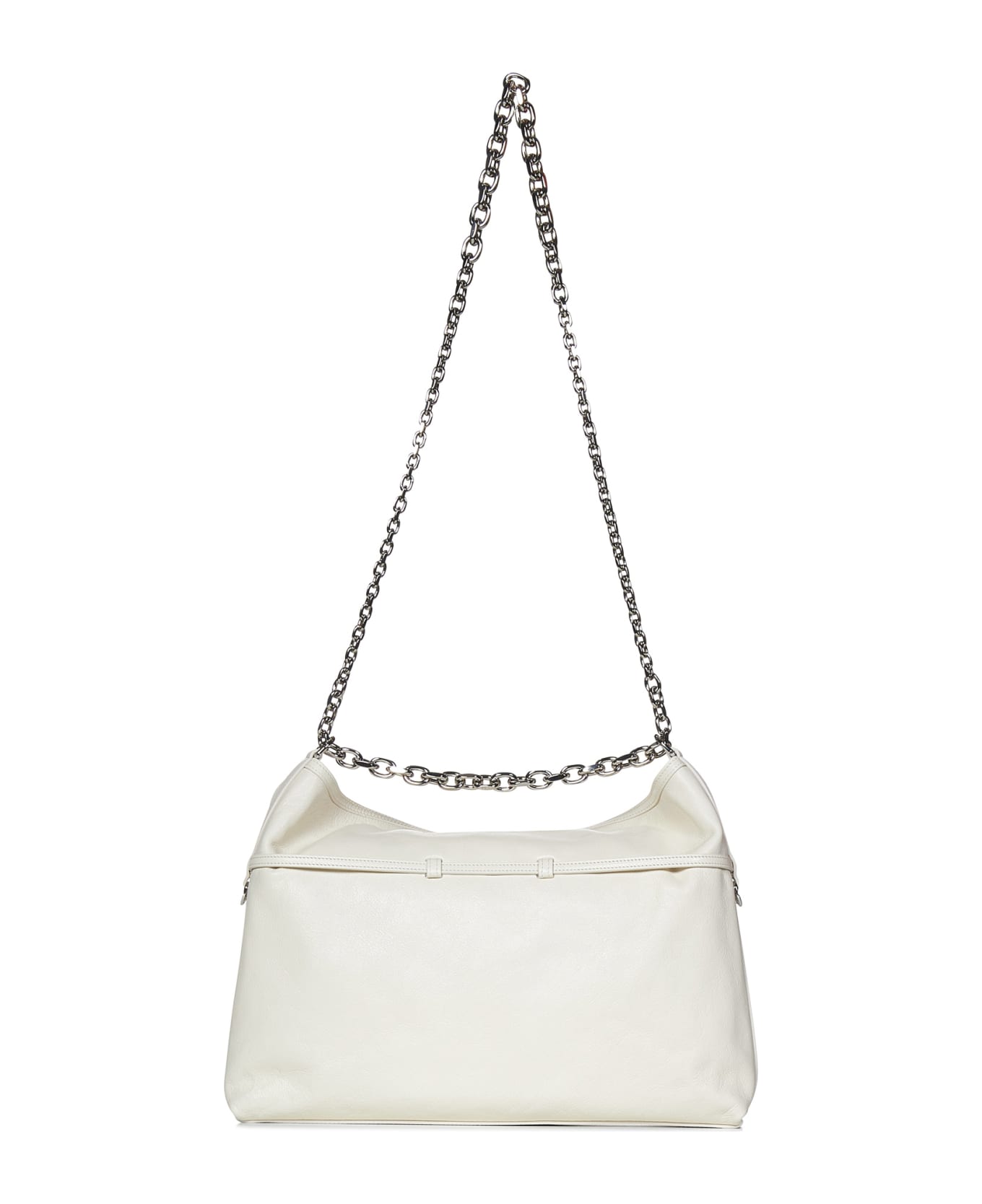Givenchy Voyou Chain Medium Shoulder Bag - White トートバッグ