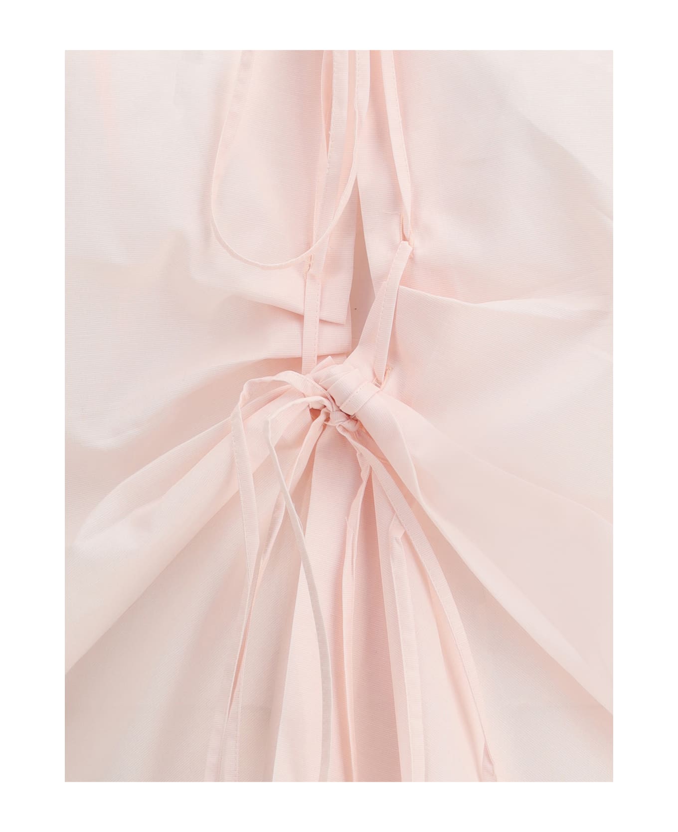 Prada Shirt In Cotton With A Ribbon Detail