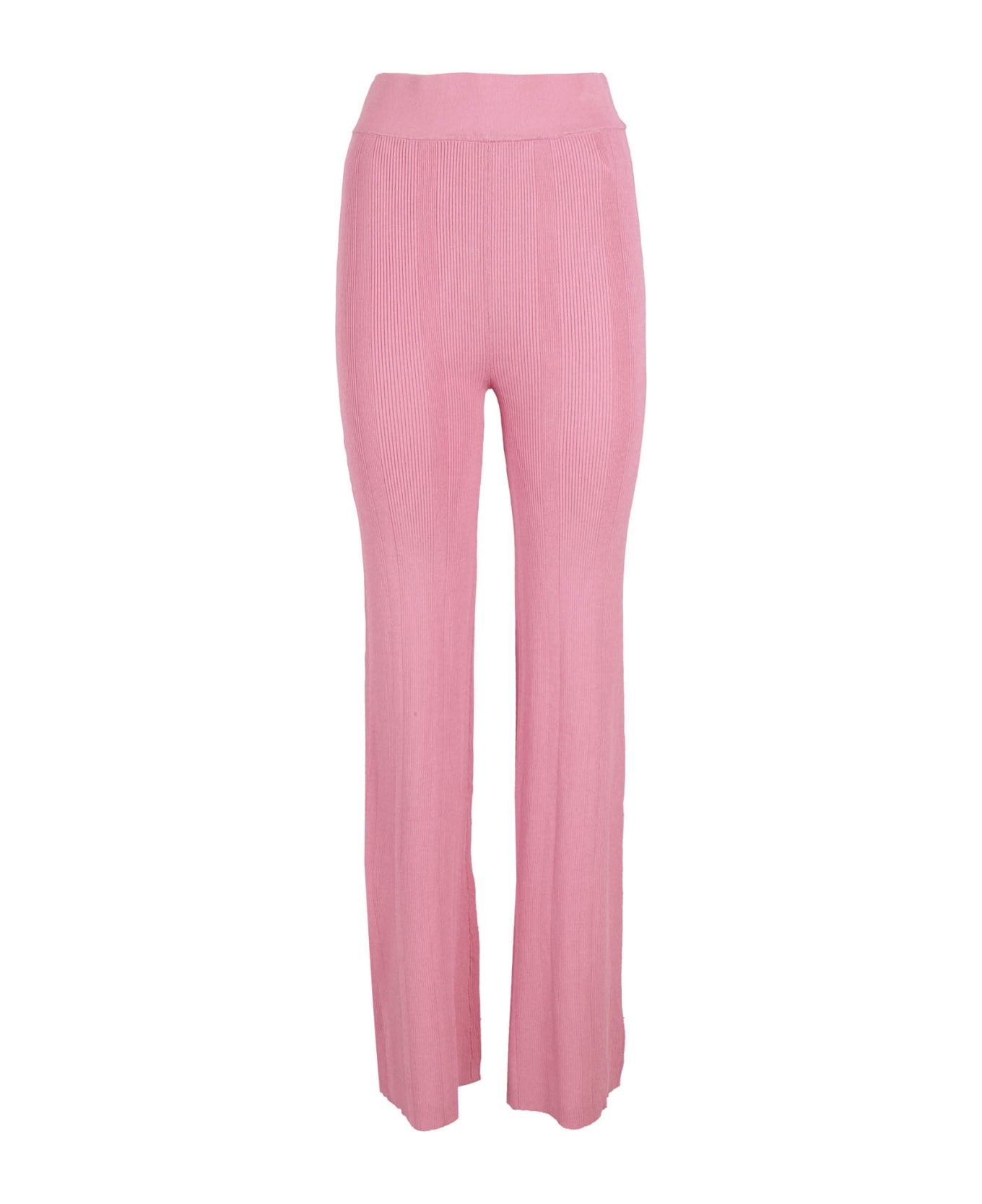 REMAIN Birger Christensen Ribbed Knit Straight Pant - Cashmere Rose