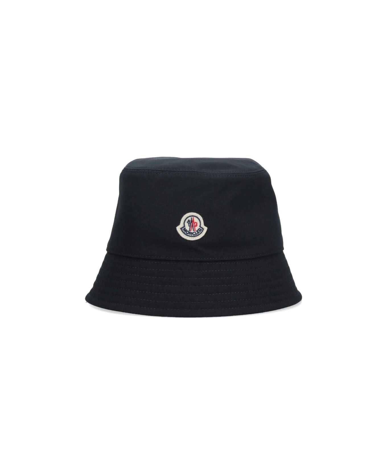 Moncler Logo Bucket Hat - Black