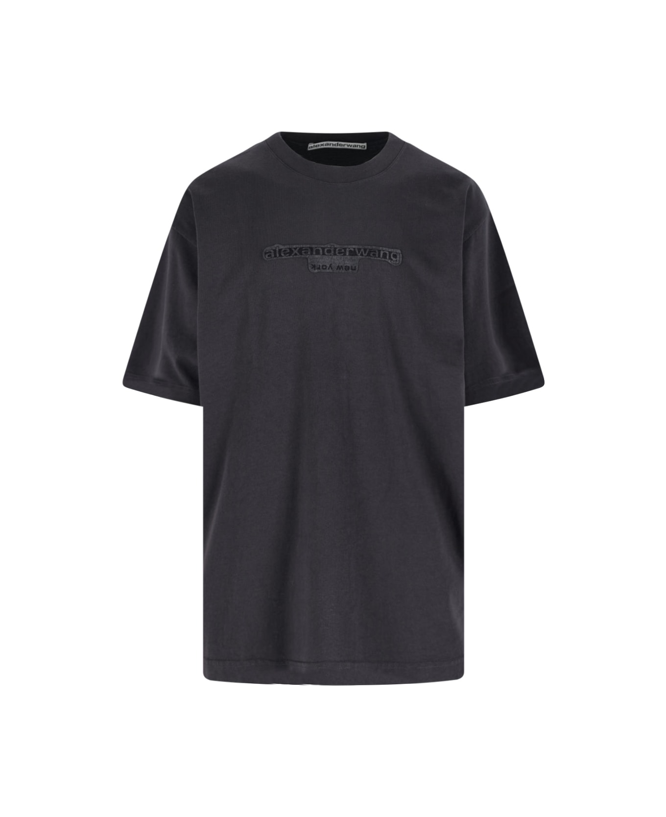 Alexander Wang Logo T-shirt - WASHEDBLACKBEAN