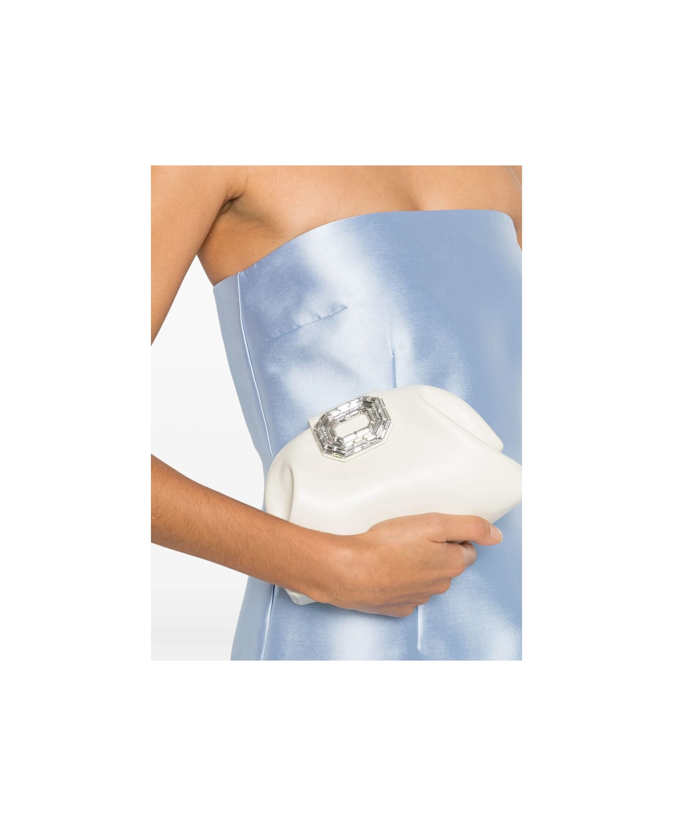 Amina Muaddi Bag - NEUTRALS